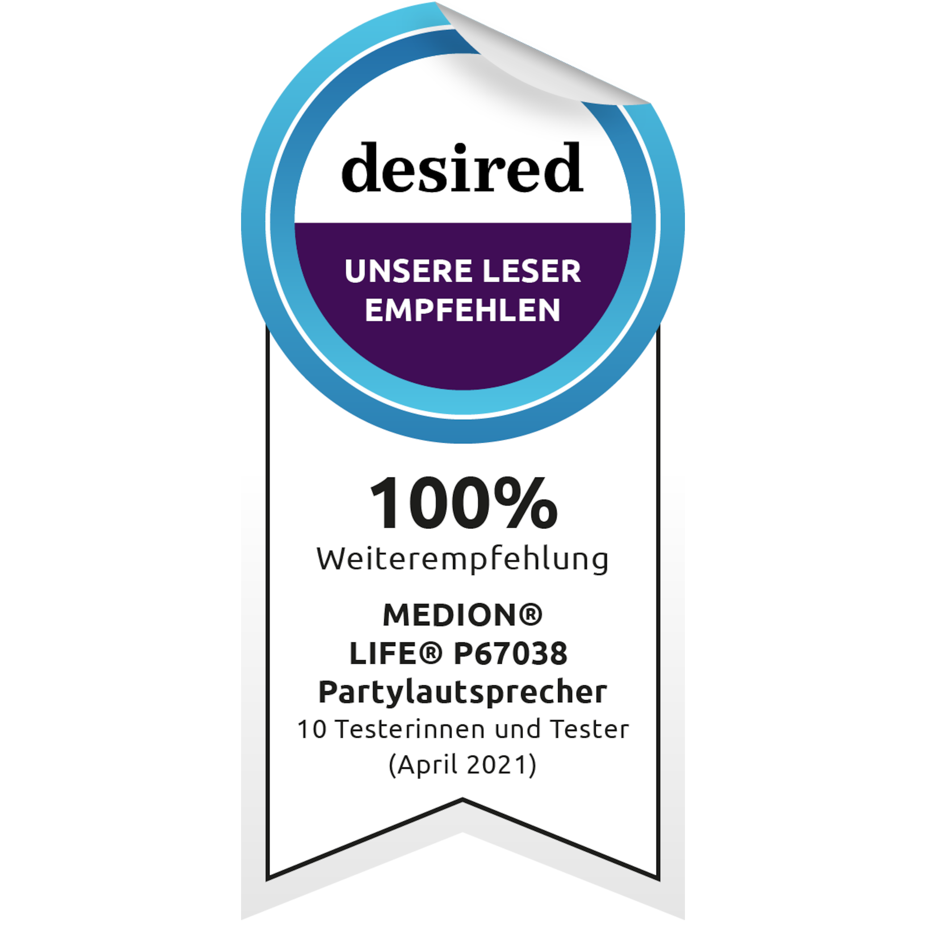 100% Weiterempfehlung