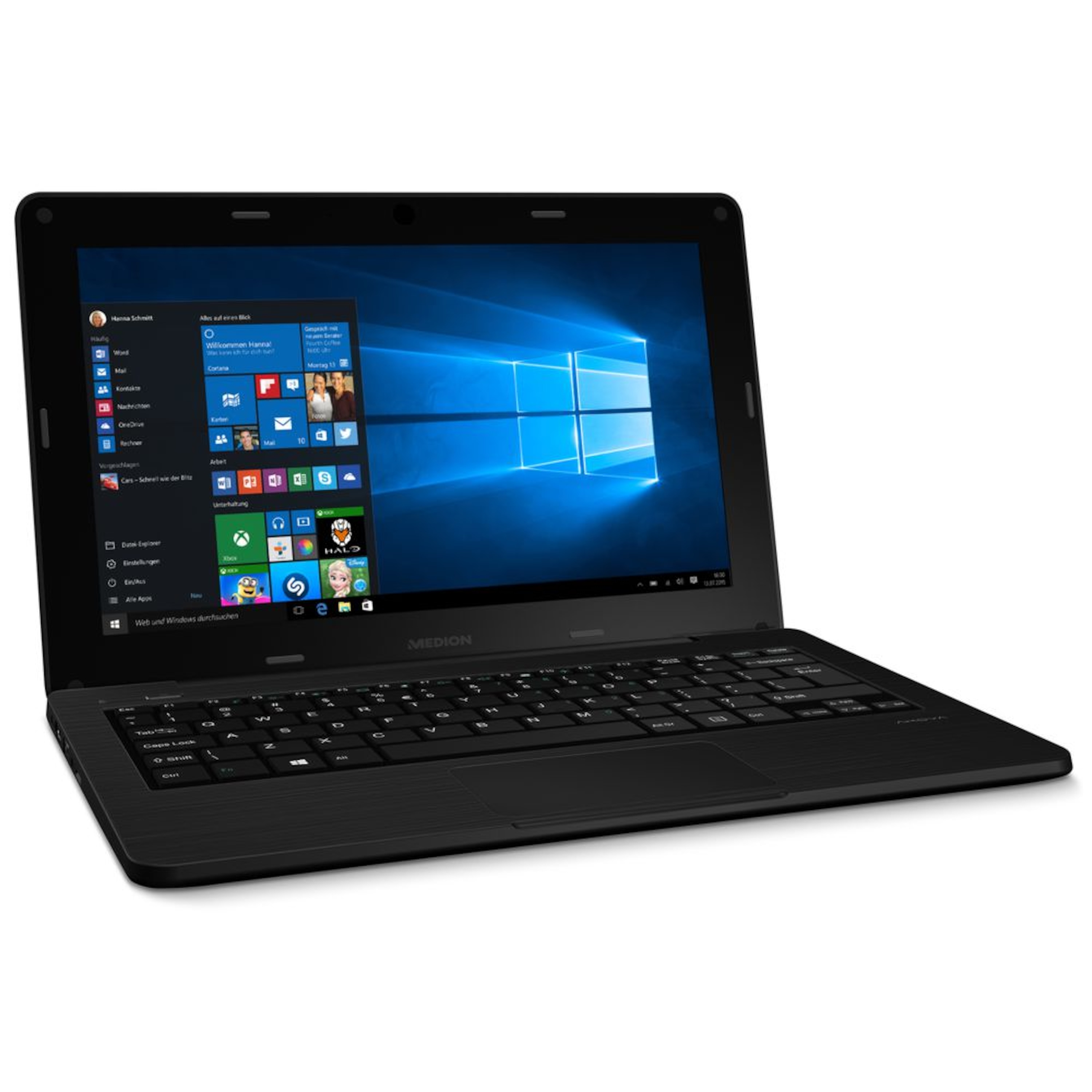 MEDION® AKOYA® S2217, Intel® Atom® Z3735F, Windows 10 Home, 29,5 cm (11,6") FHD Display, 32 GB Flash, 2 GB RAM, Notebook   (B-Ware)