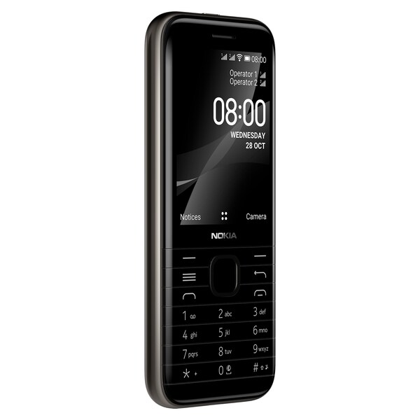 NOKIA 8000 Dual-SIM, onyxschwarz