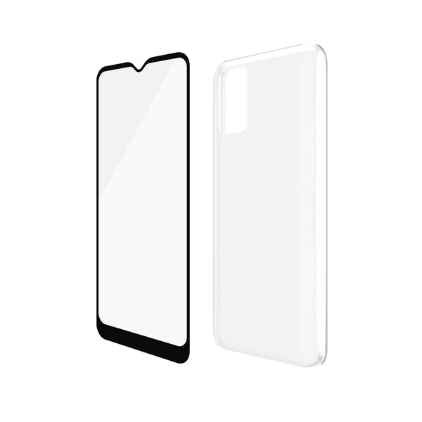 PANZERGLASS PanzerGlass Displayschutzfolie + Clear Soft Case für Samsung Galaxy A02s