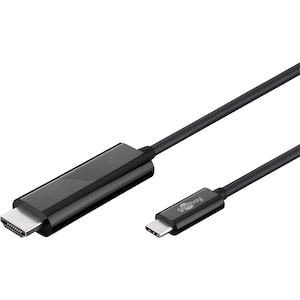 GOOBAY USB-C™- HDMI Adapterkabel, USB-C™-Stecker auf HDMI™-Stecker (Typ A), 4k60Hz