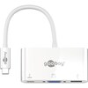GOOBAY USB-C™ multipoort adapter | USB-C™ naar USB 3.0 & VGA-aansluiting | Geschikt voor MacBook, MacBook Pro en andere USB-C apparaten