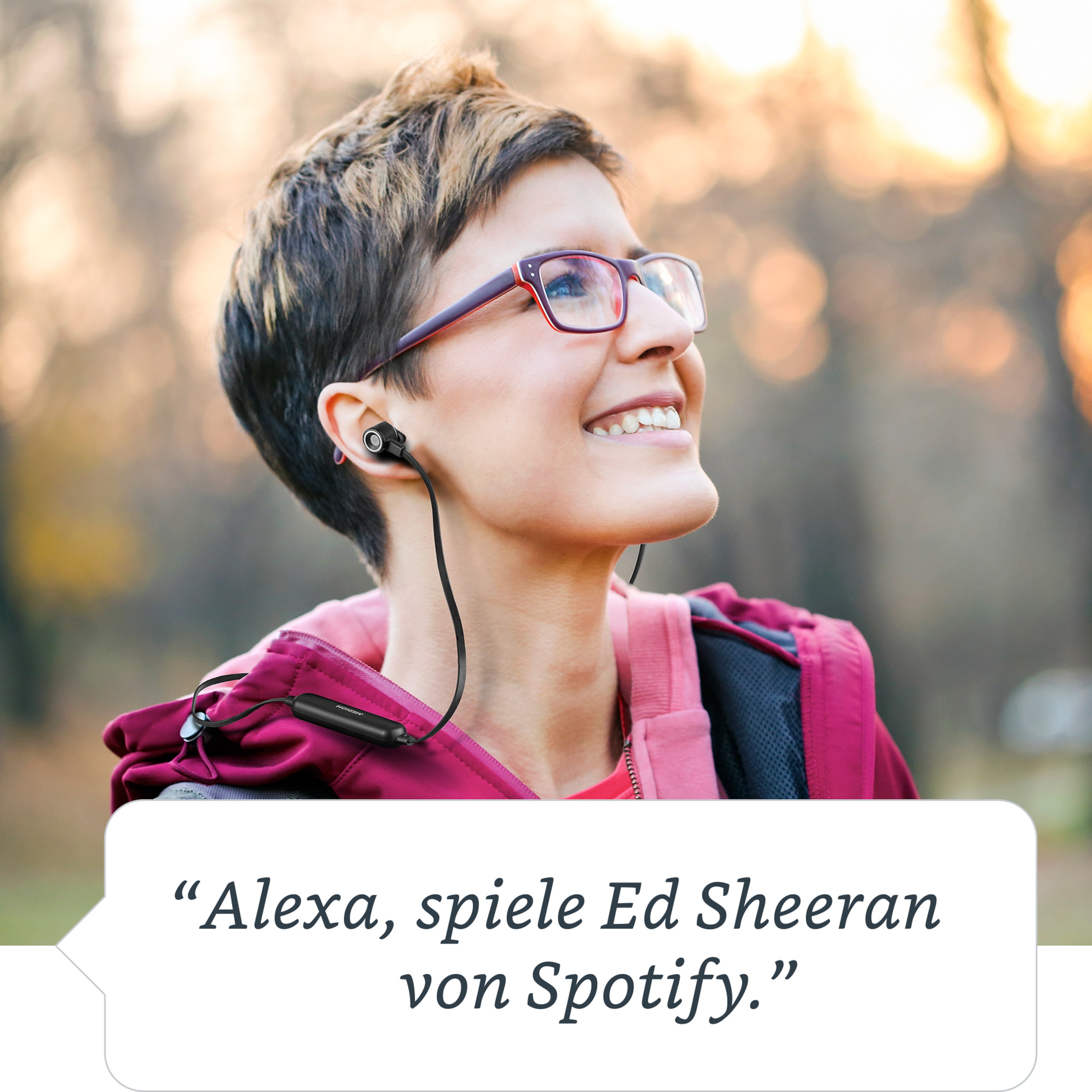 MEDION® LIFE® S62024 Alexa Bluetooth® In-Ear-Kopfhörer, steuerbar mit der Stimme, Freisprechfunktion, 4 Std. Musikspielzeit