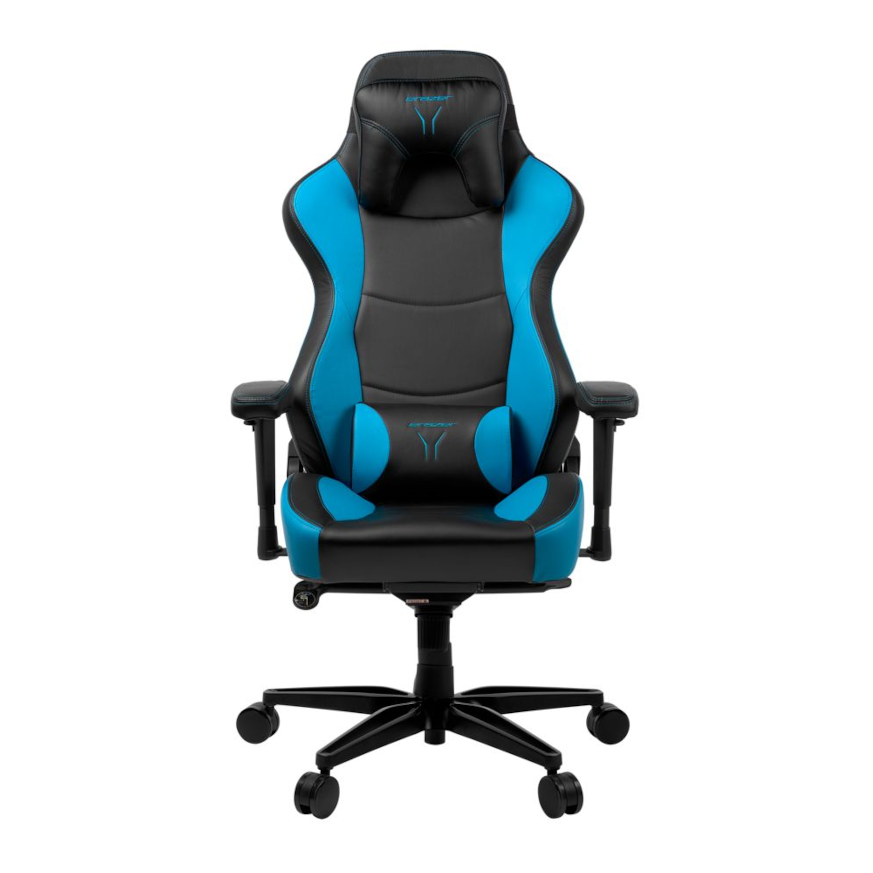 MEDION® ERAZER® X89100 Gaming Stuhl, stilvoll und komfortabel, sportliche Optik und hochwertige Materialien, mit 2 Kissen für den Rücken- und Kopfbereich