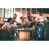 MEDION® LIFE® P67013 Partylautsprecher mit Bluetooth 2.1, farbige LED-Lichter, kraftvolle Bässe, 2 x USB, AUX Anschluss, 2 x 22 Watt RMS, integr. Akku