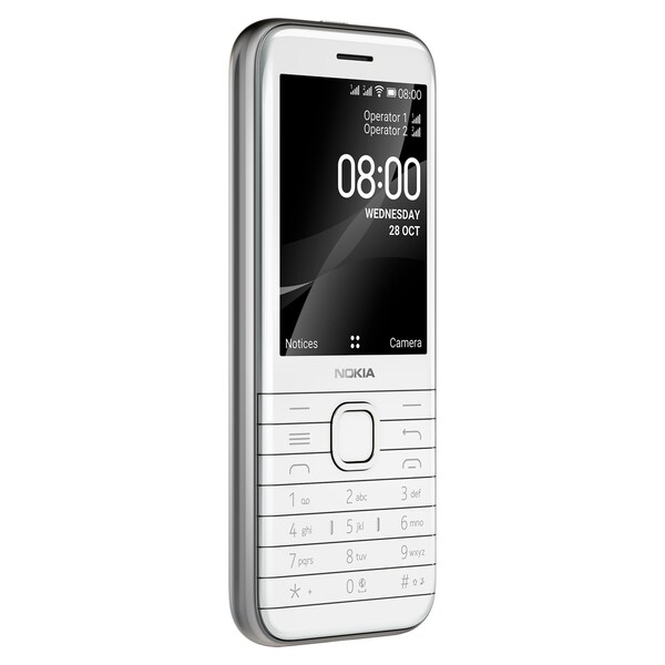 NOKIA 8000 Dual-SIM, opalweiß