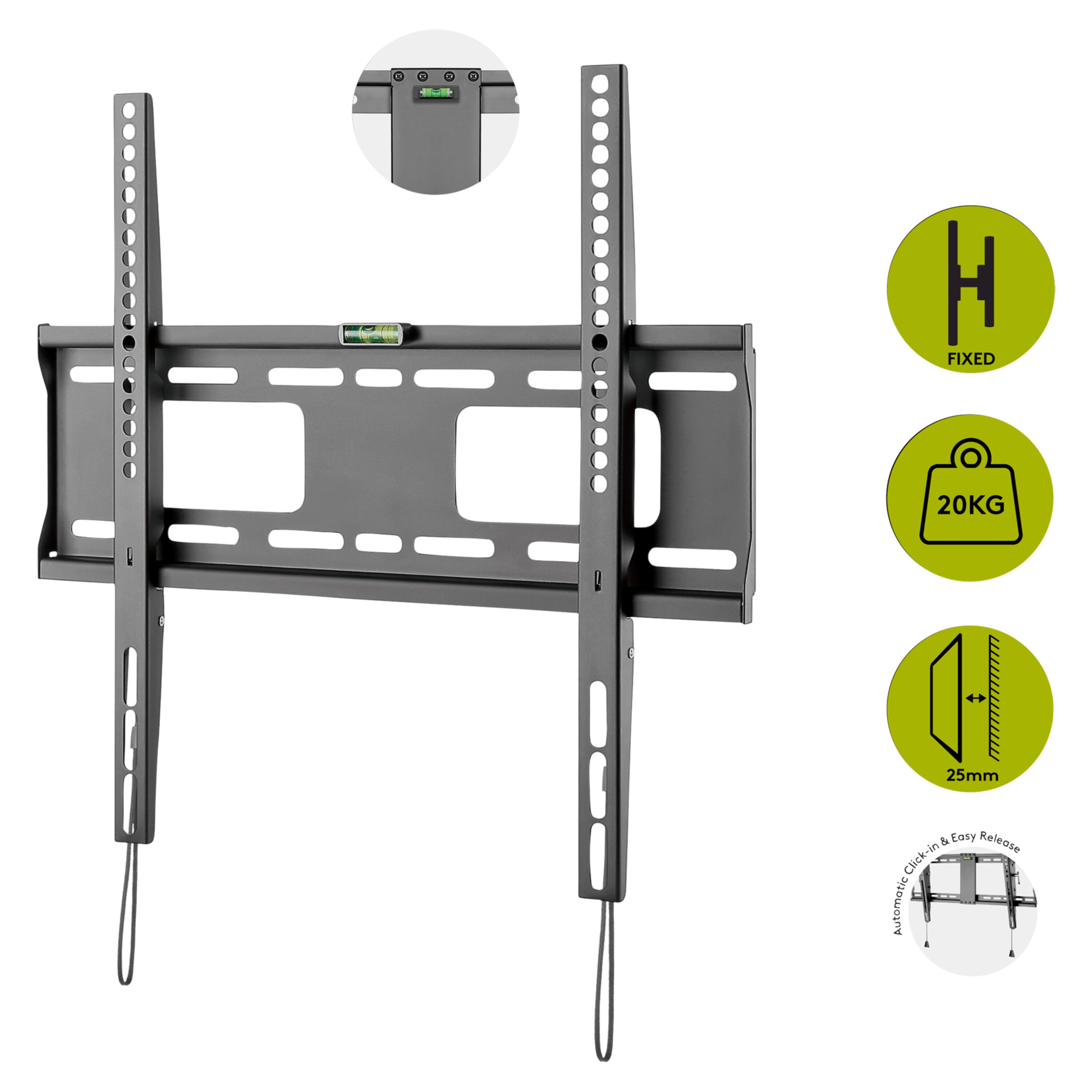 GOOBAY Pro FIXED (M) Wandhalterung, für Fernseher von 81-140 cm (32\