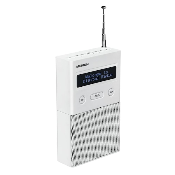 Steckdosenradio B-Ware weiß Bluetooth