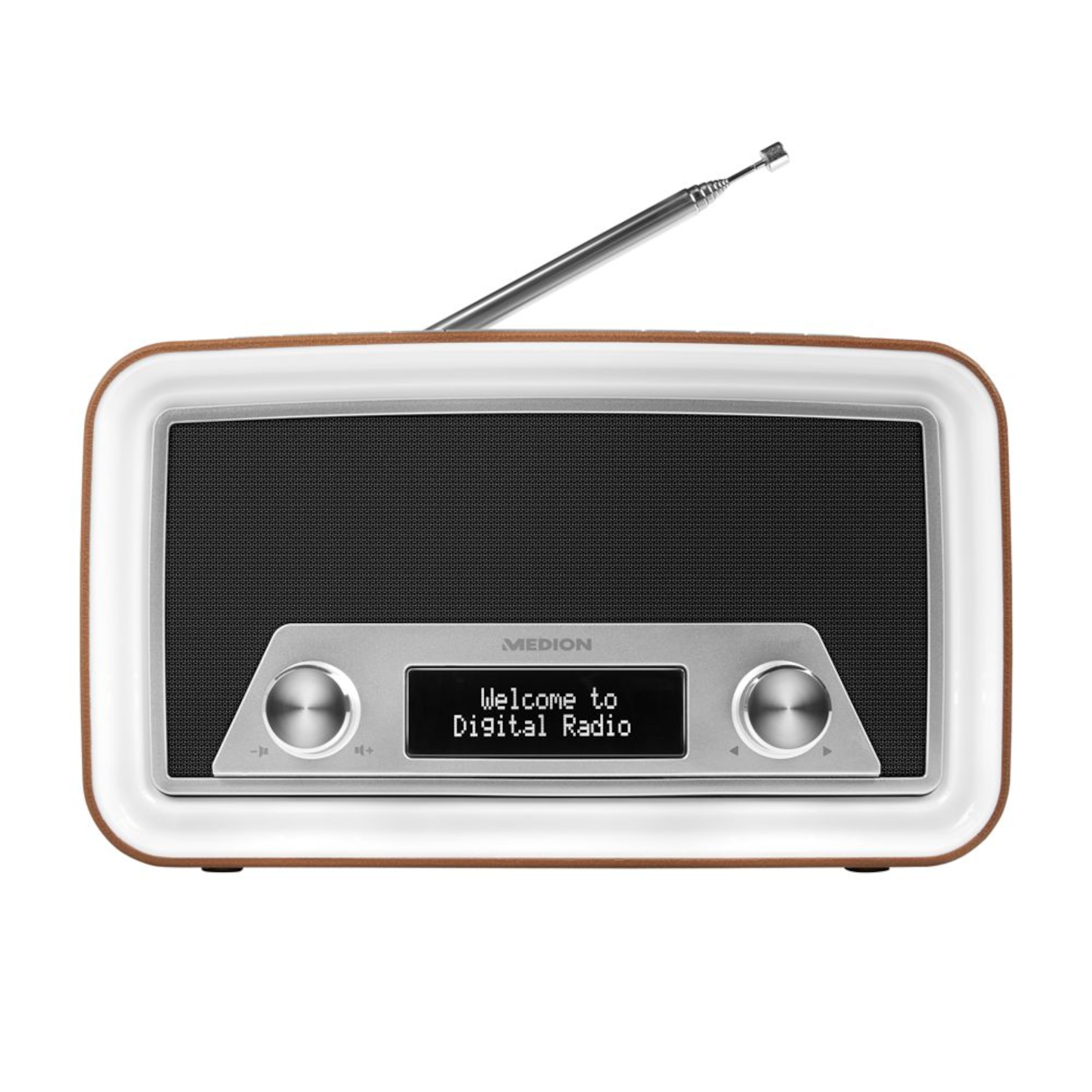 MEDION® E66366 DAB+/PLL-UKW Radio im Retro-Look, Dot-Matrix-Display, 20 Senderspeicher,   (B-Ware)