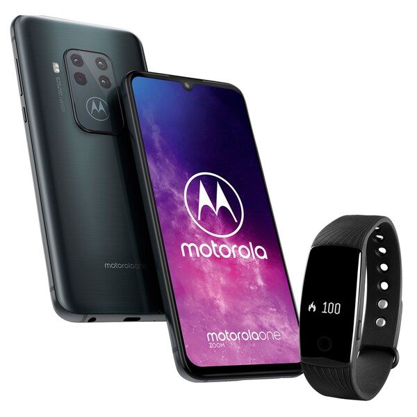 MOTOROLA One Zoom Smartphone  inkl Fitnessarmband MEDION 