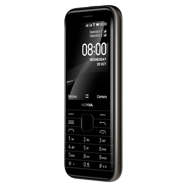 NOKIA 8000 Dual-SIM, onyxschwarz