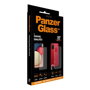 PANZERGLASS PanzerGlass Displayschutzfolie + Clear Soft Case für Samsung Galaxy A02s