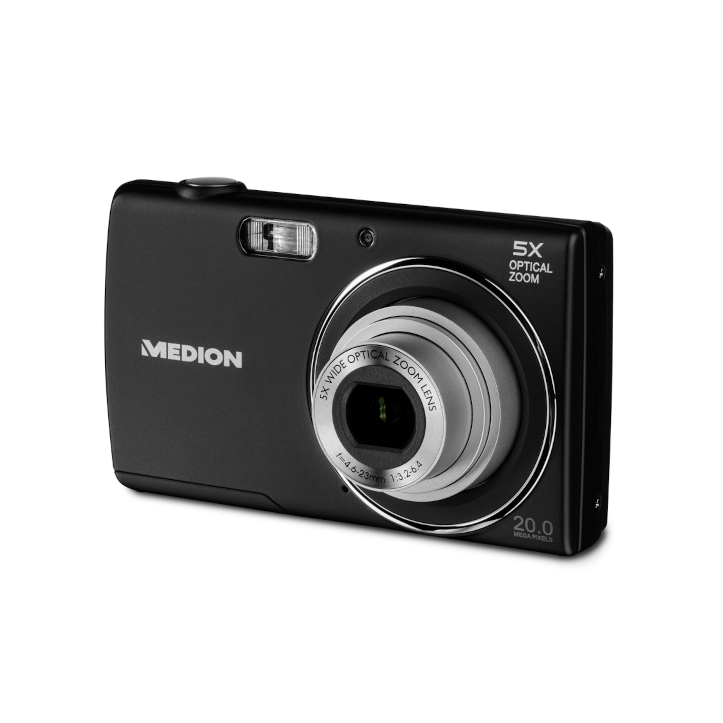 MEDION® LIFE® E44047 Digitalkamera, großes 6,86 cm (2,7'') LC-Display, 20 MP, 5-fach optischer Zoom und digitaler Zoom, Makro-Funktion