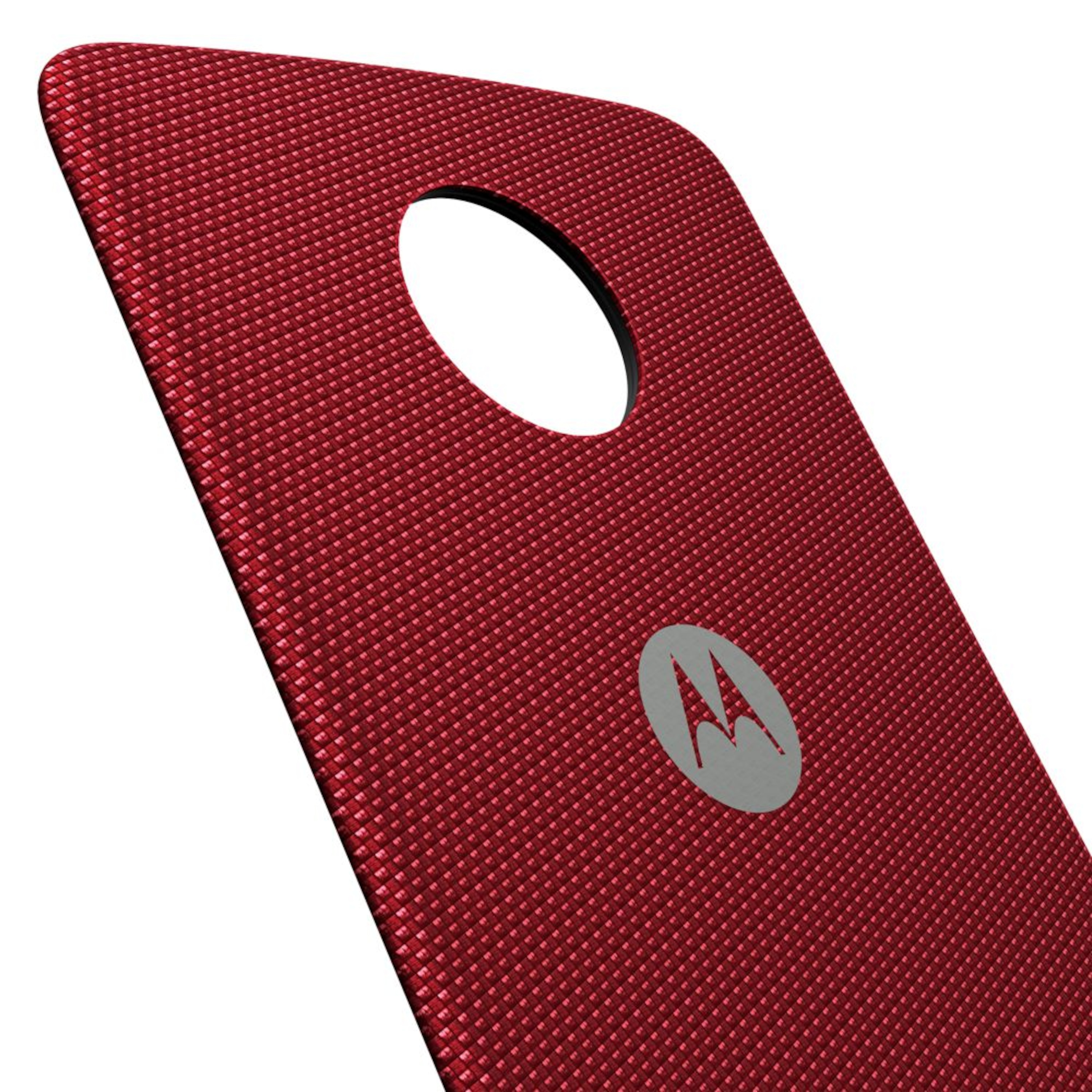 MOTOROLA moto Style Shell Crimson Ballistic Nylon Back-Cover, Premium-Materialien, individuell anpasspar, geeignet für alle Smartphones der moto z Familie