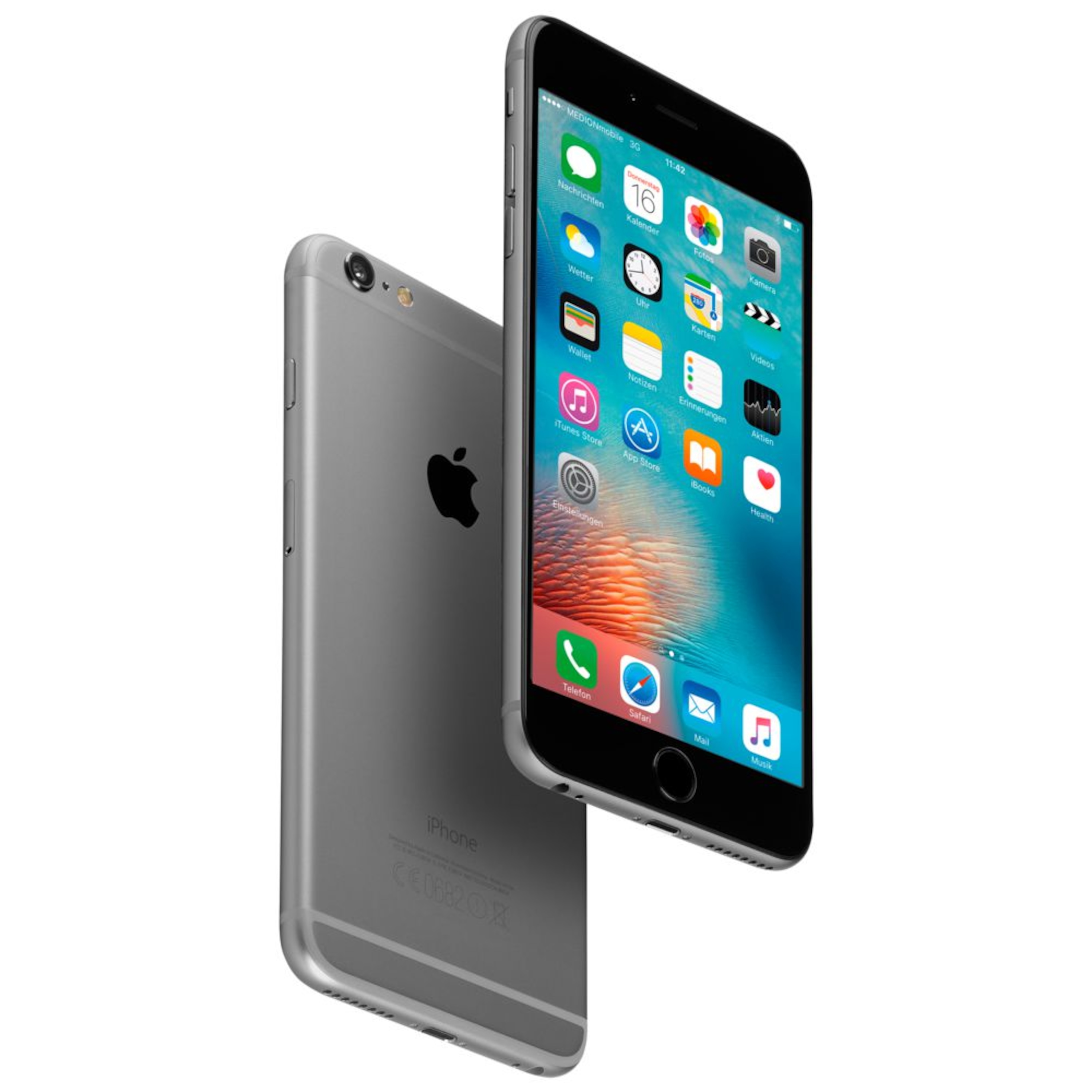 APPLE iPhone 6s Plus Smartphone, 13,94 cm (5,5'') Retina HD Display, 128 GB Speicher, A9 Chip, LTE, generalüberholt