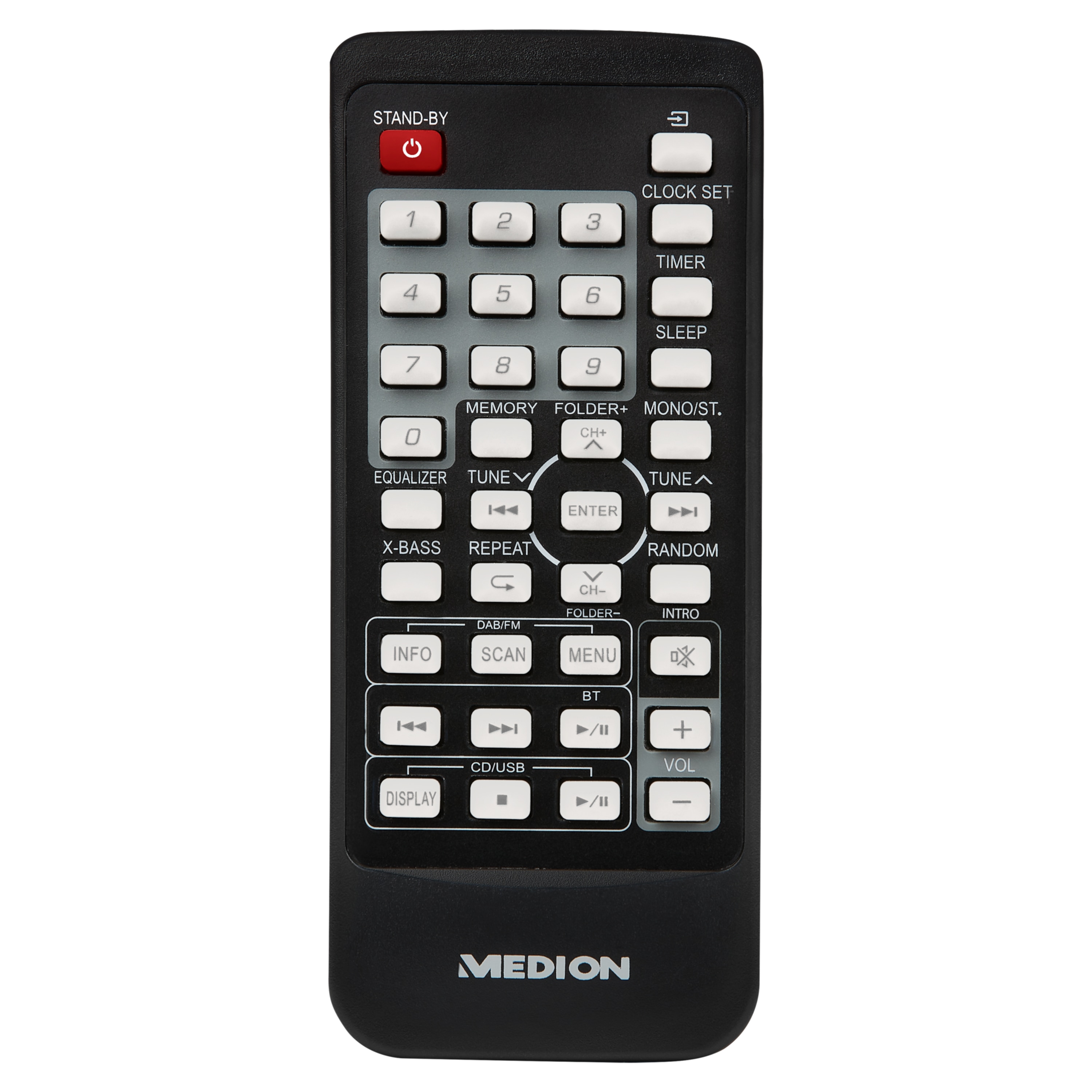 MEDION® LIFE® P64187 Micro-Audio-System, DAB+/PLL-UKW Stereo-Radio, Bluetooth®, USB-Anschluss, AUX, 2 x 50 W max. Musikausgangsleistung