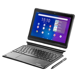MEDION® LIFETAB® E10900 Education Tablet, 25,5 cm (10) FHD Display, Betriebssystem Android™ 10, 32 GB Speicher, 3 GB RAM, Quad-Core Prozessor, LTE, inkl. Bluetooth®-Tastatur und passivem Stift