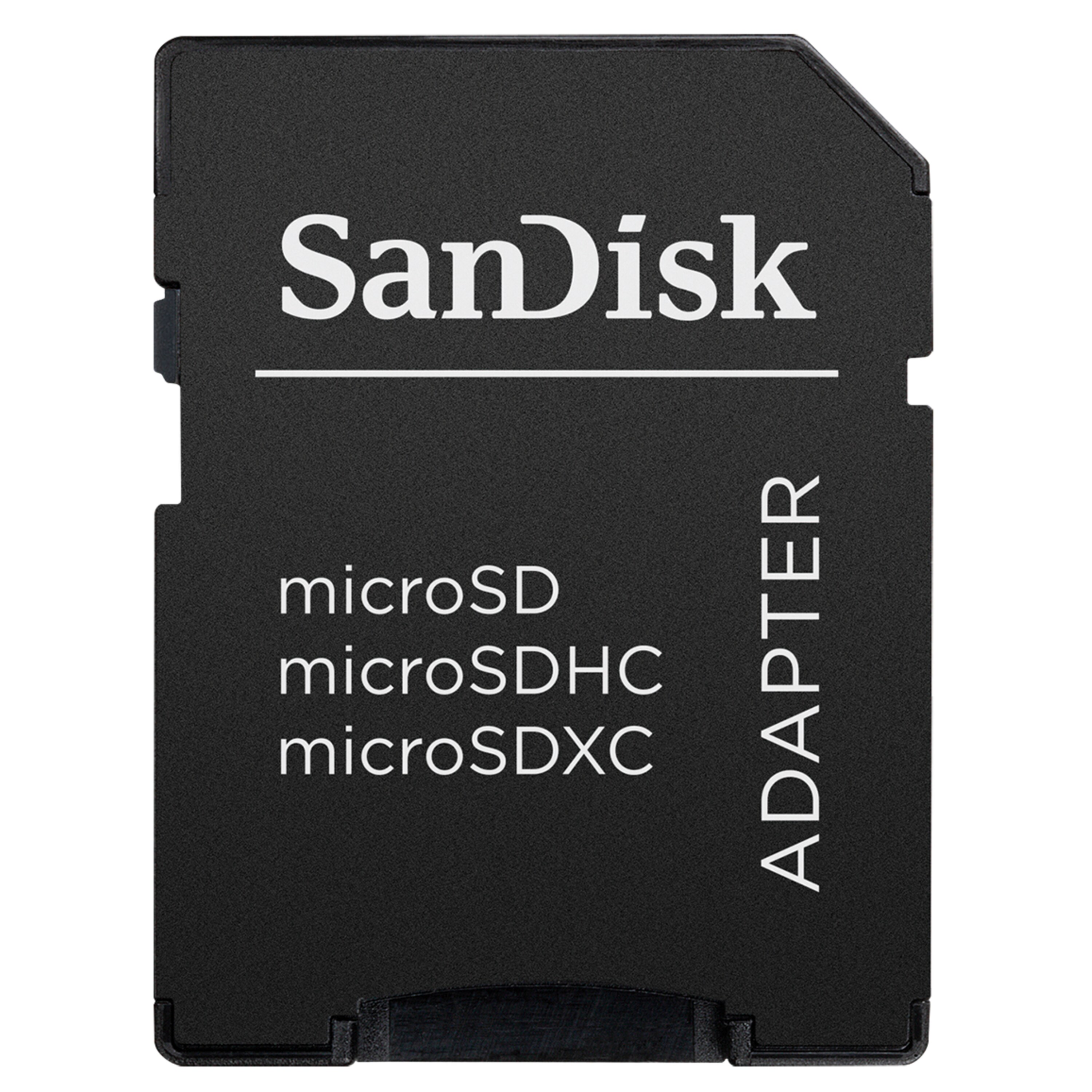 SANDISK SanDisk® 64 GB Ultra® microSDHC™/SDXC™ Speicherkarte, Bis zu 100MB/s, Wasserdicht, SanDisk® Memory Zone App, Inklusive SD™-Adapter