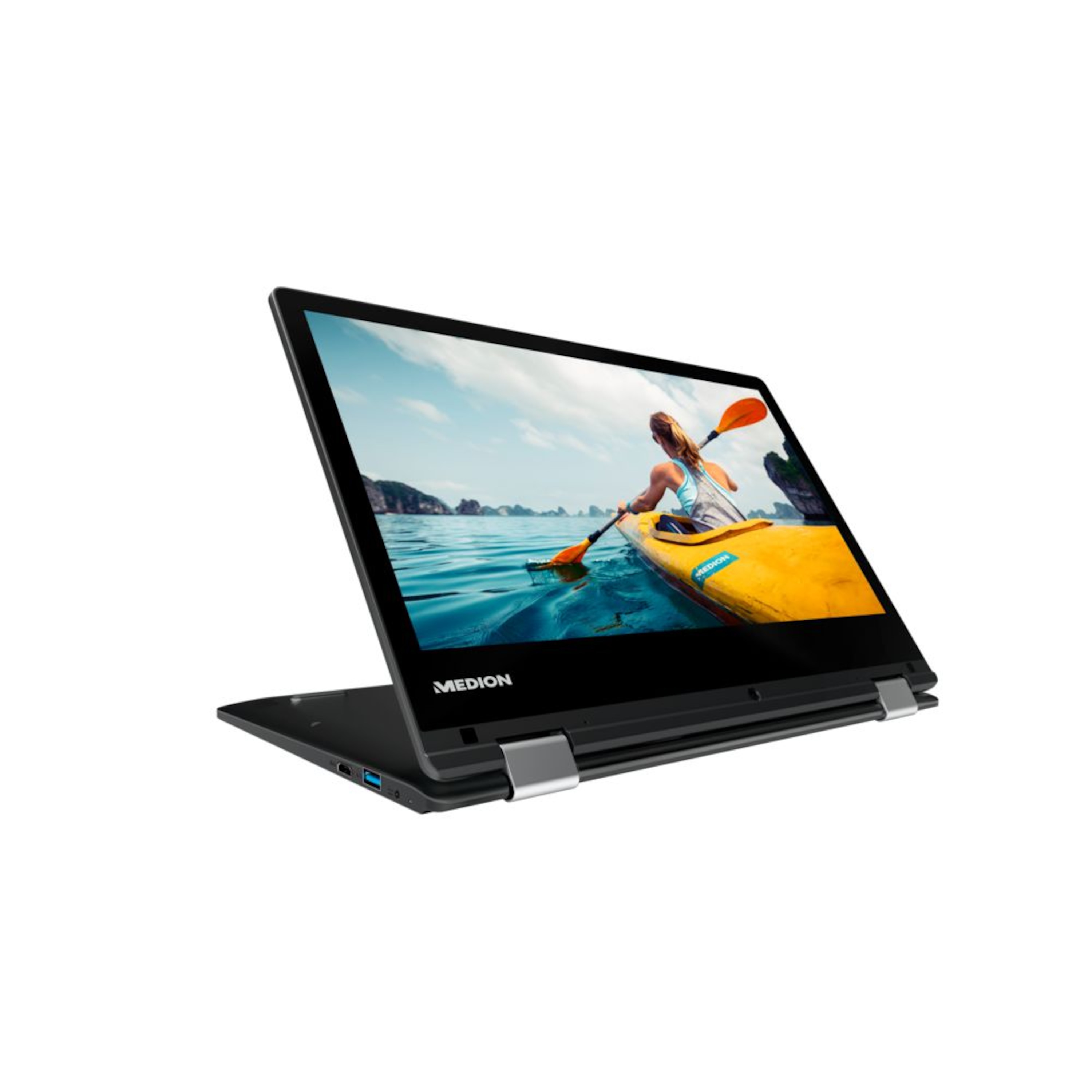 MEDION® AKOYA® E2221T, Intel® Atom® x5-Z8350, Windows 10 Home, 29,5 cm (11,6'') HD Touch-Display, 32 GB Flash, 2 GB RAM, Convertible  (B-Ware)