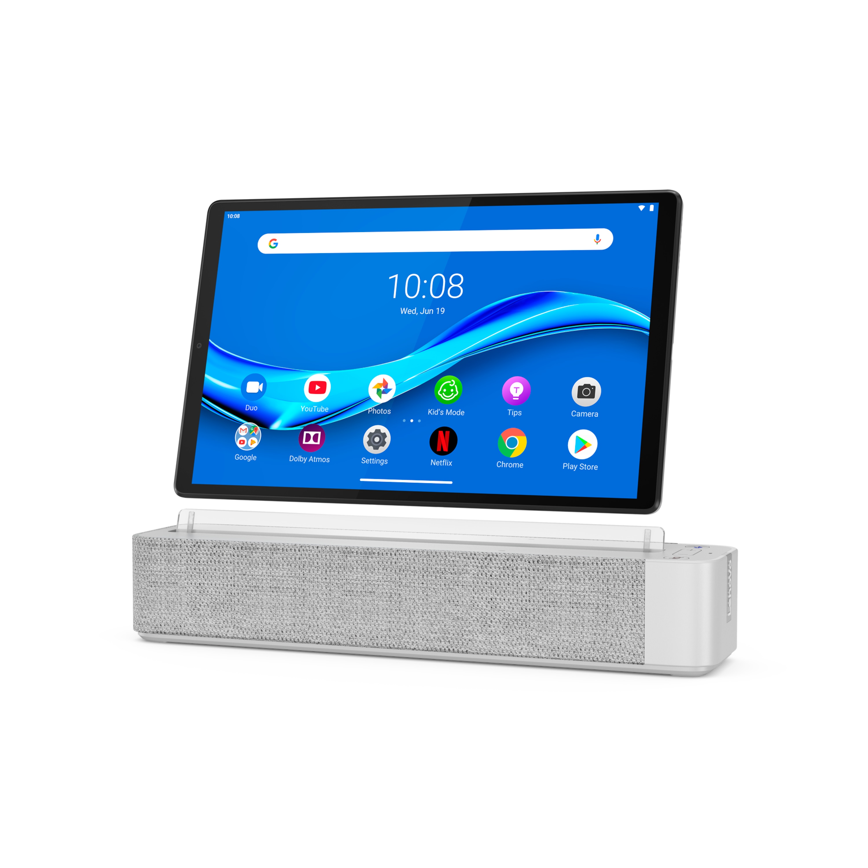 LENOVO Smart Tab M10 HD (2nd Gen), 25,7 cm (10,1") HD Display, Android™ 10, 32 GB Speicher, 2 GB RAM, Octa Core Prozessor, LTE, inkl. Ladestation mit Smart Dock