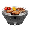 ECOM_MEDION_HW_MD18722_Holzkohlegrill_mit_Luefter_Front_Down_mit_Fleisch