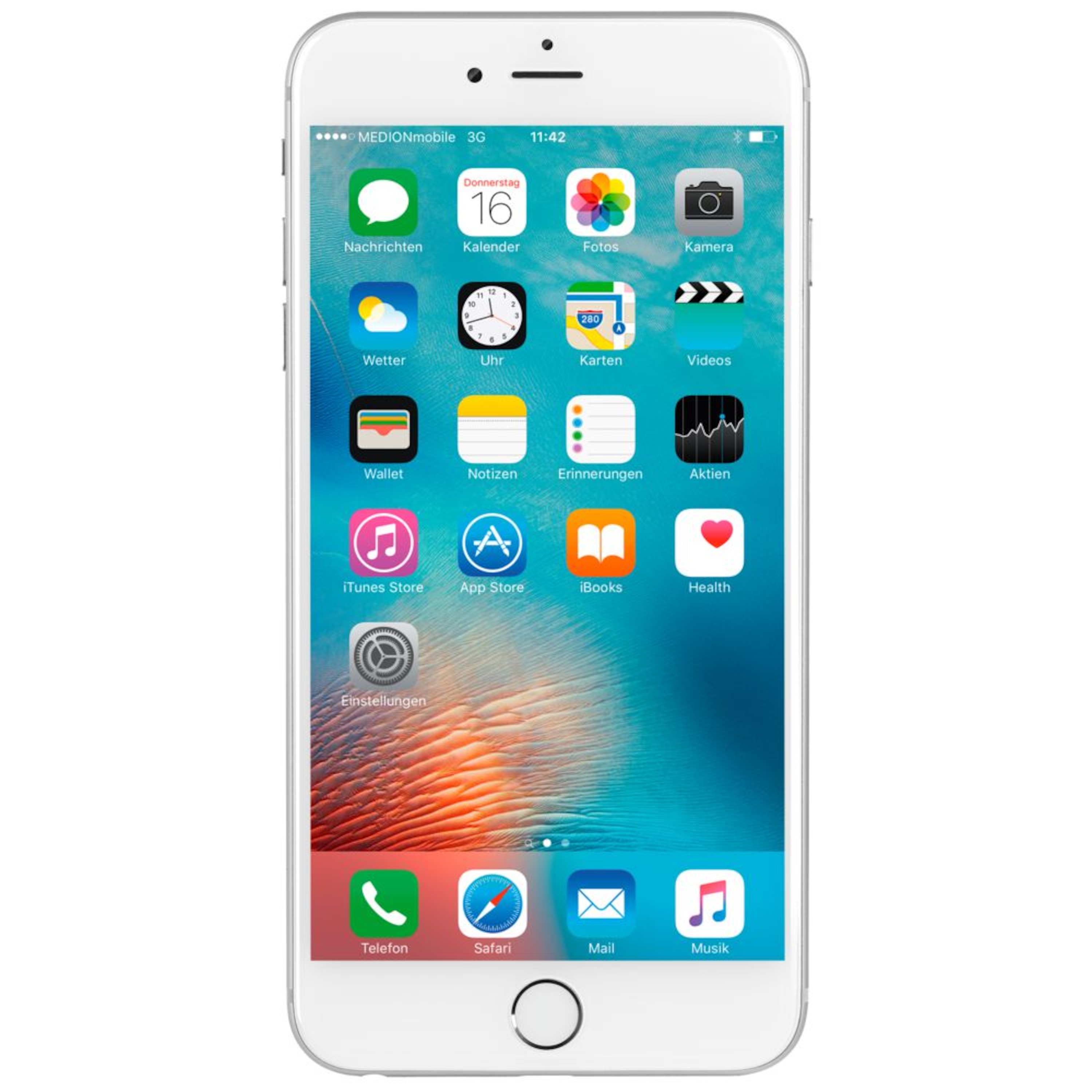 APPLE iPhone 6s Plus Smartphone, 13,94 cm (5,5'') Retina HD Display, 128 GB Speicher, A9 Chip, LTE, generalüberholt