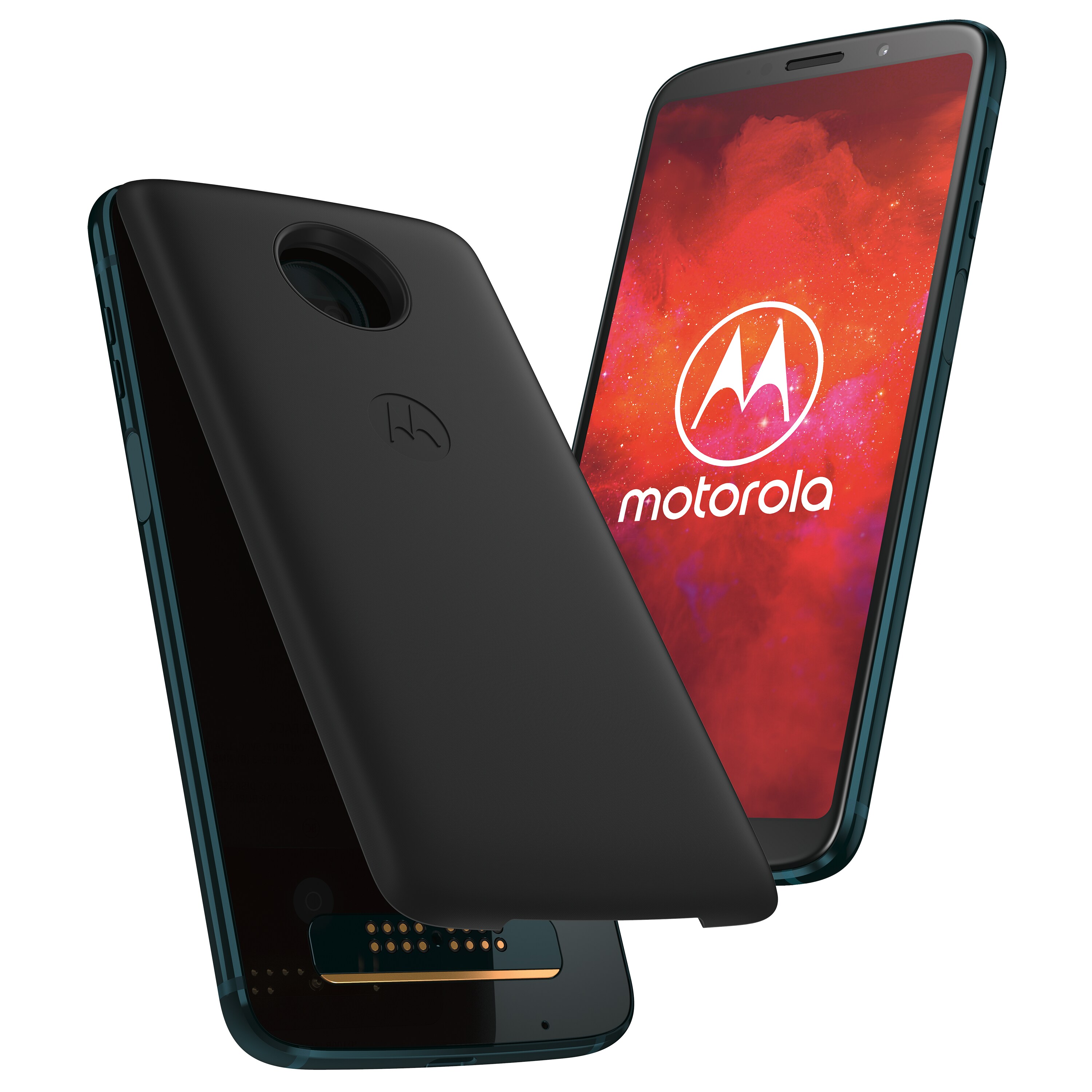MOTOROLA Sparpaket - moto z3 play Smartphone inkl. moto power pack + Motorola Pulse Escape - Drahtloser Bluetooth-Kopfhörer