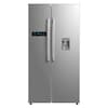 MEDION® Side-by-Side-Kühlschrank MD 37131, No Frost Technologie, integrierter Wasserspender, 514 L Nutzinhalt, Schnellkühlfunktion, Urlaubsfunktion
