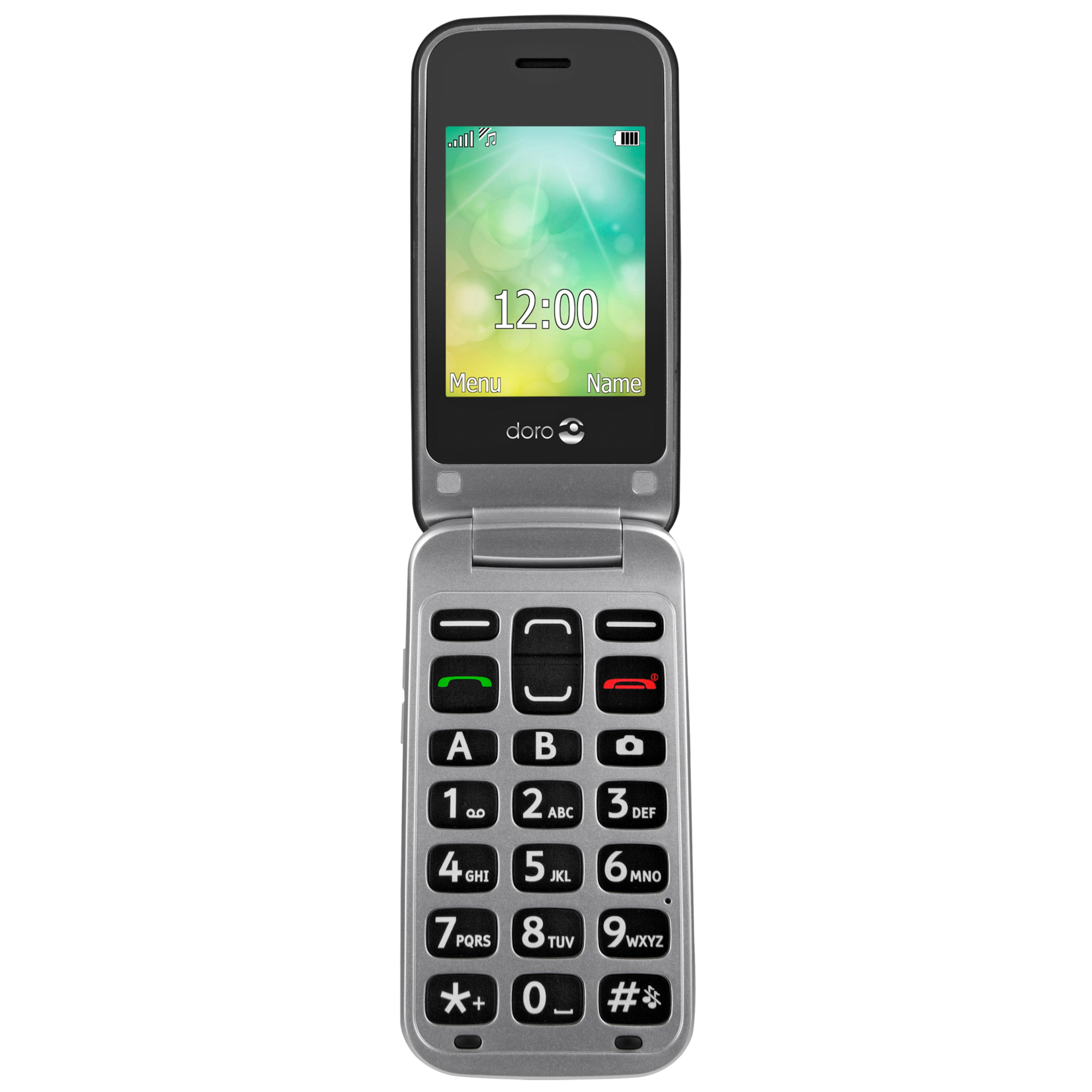 DORO 2424 Mobiltelefon mit 6,1 cm (2,4") Farbdisplay, extra große Tasten, geeignet für Schwerhörige