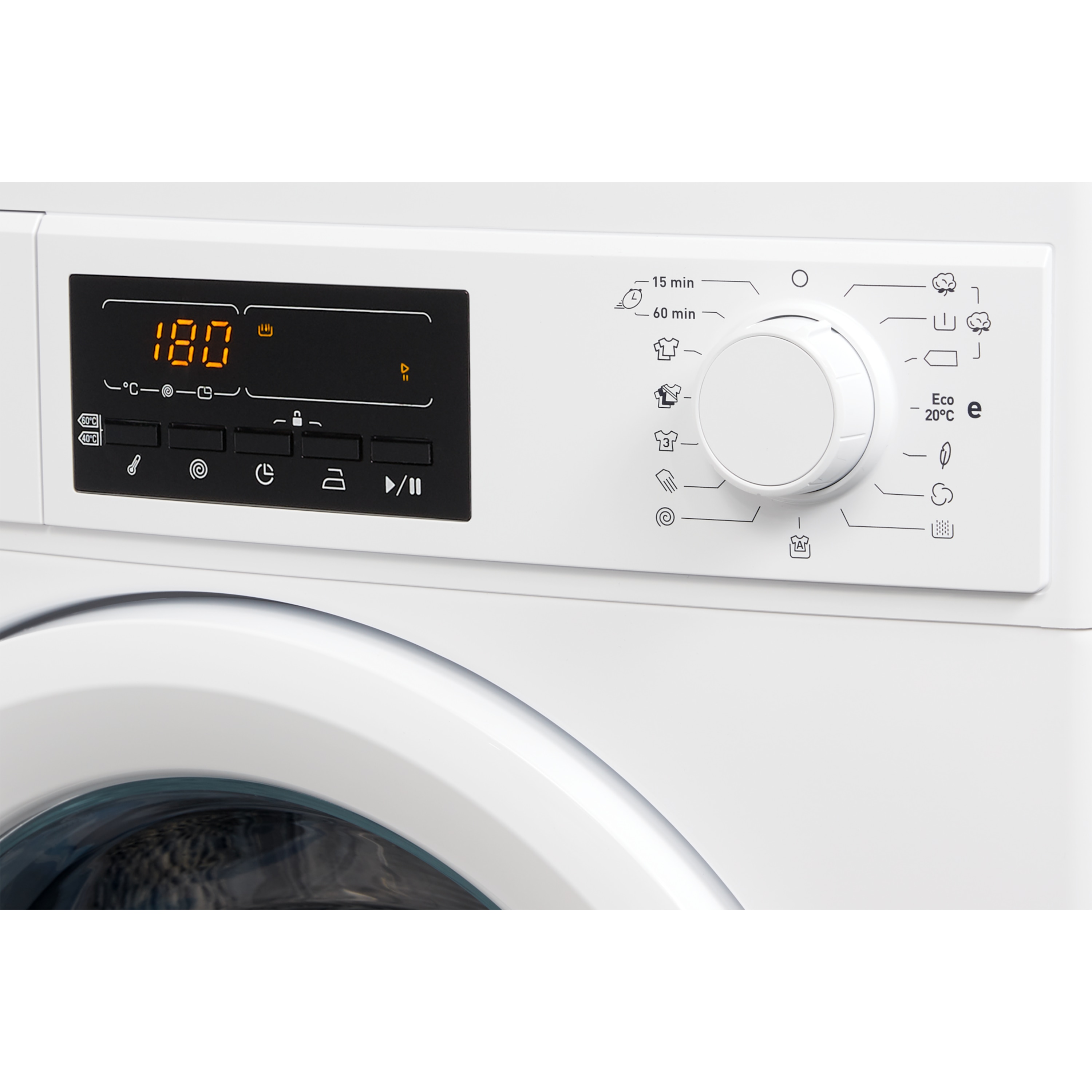 MEDION® Waschmaschine MD 37538, Nennkapazität 7 kg, 15 Waschprogramme, 1400 U/min, Startzeitverzögerung