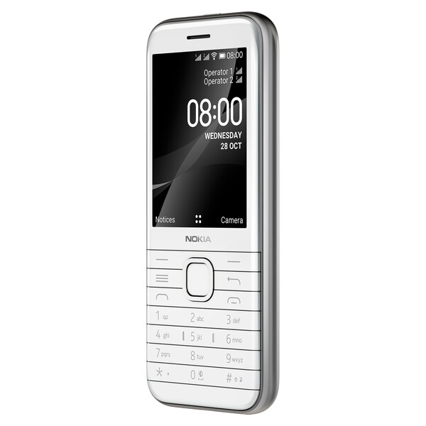 NOKIA 8000 Dual-SIM, opalweiß