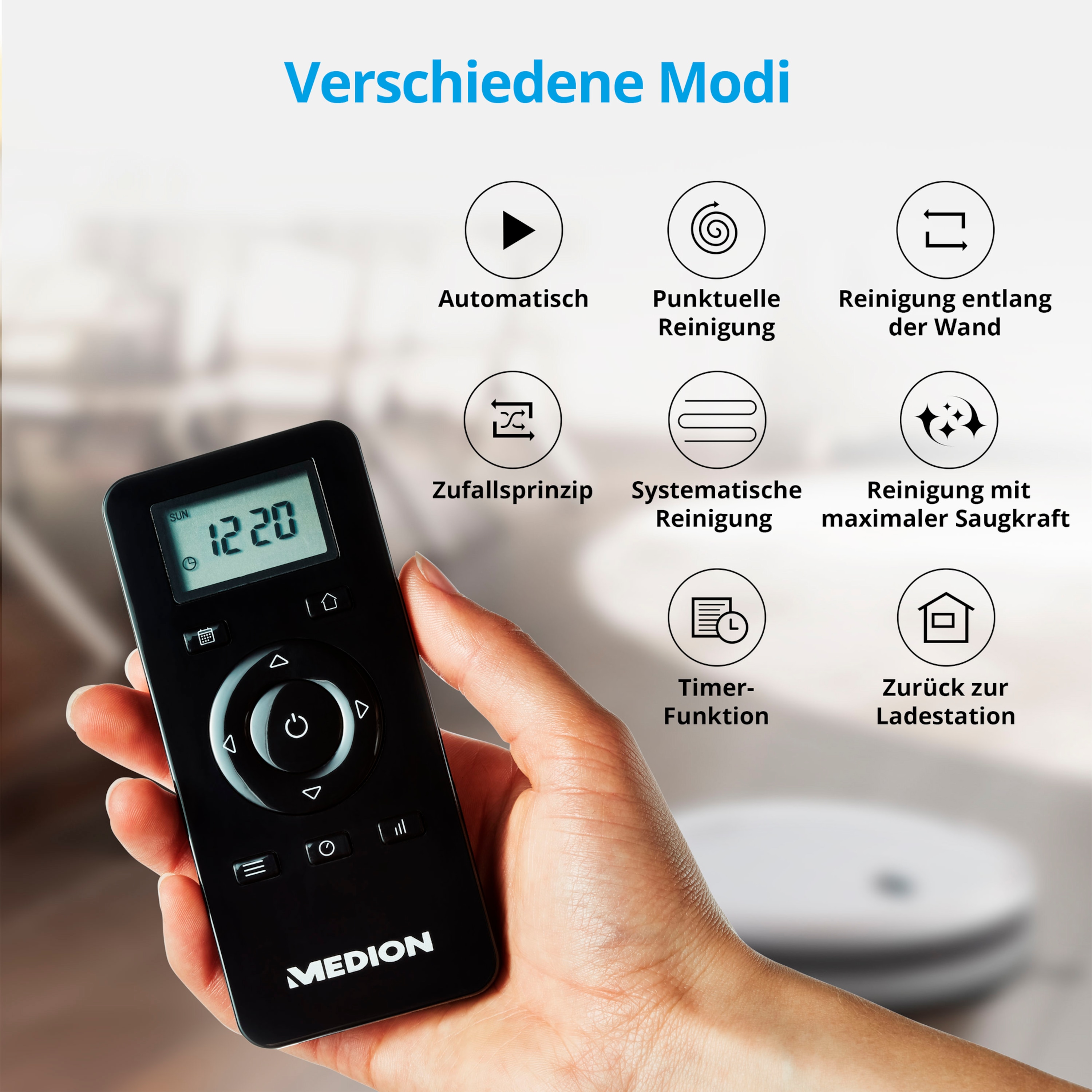 MEDION® Saugroboter P20 SW für nur 142,94€ inkl. Versand statt 161,99€