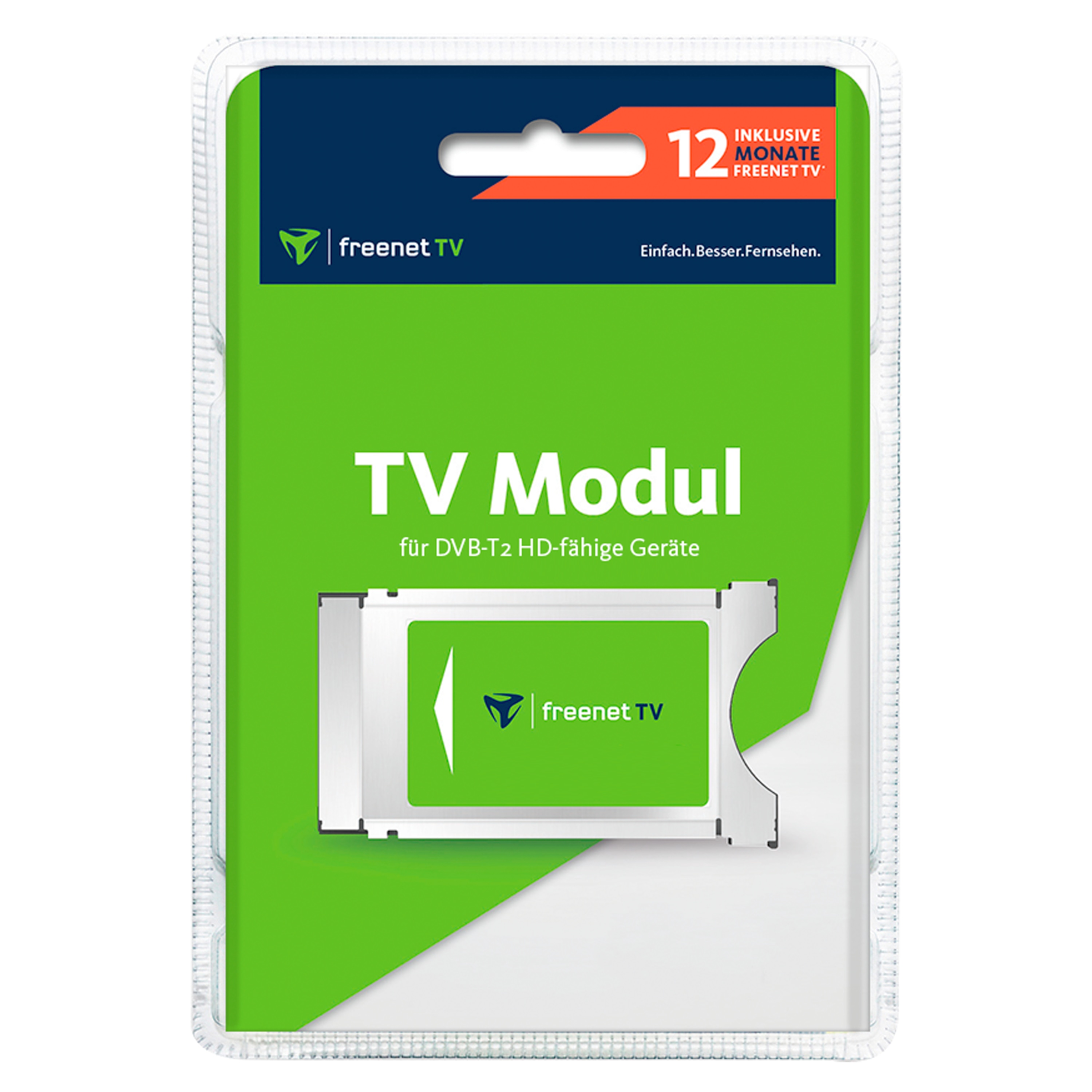 TELESTAR freenet TV CI+ Modul, für DVB-T2 HD und 4K/UHD geeignete Geräte, ermöglicht den Empfang via DVB-T2 HD ausgestrahlter verschlüsselter TV-Programme im Rahmen des freenet TV Angebotes, inkl. 12 Monate freenet TV
