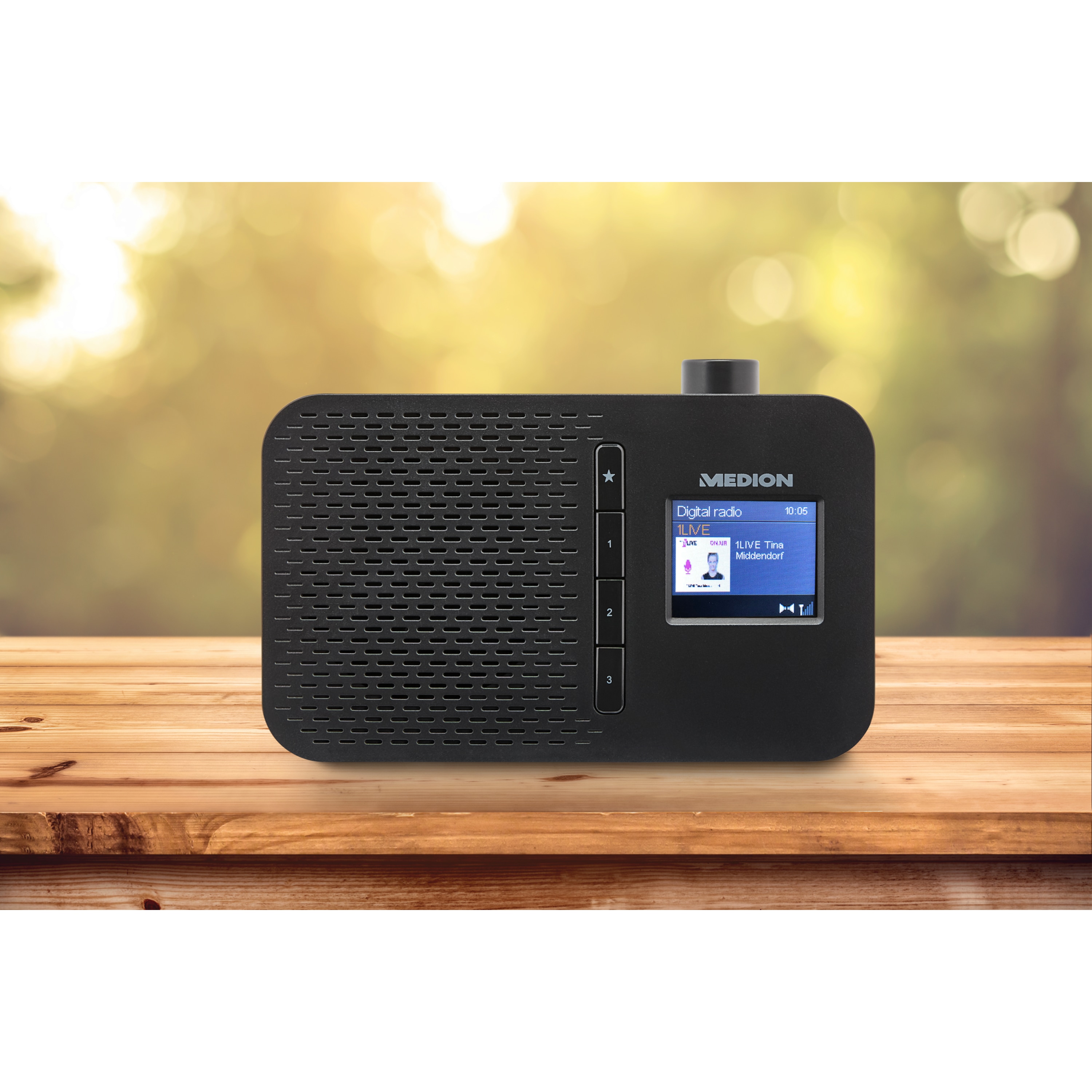 MEDION® LIFE® E66487 Tragbares DAB+ Radio, 4,57 cm (1,8
