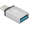 GOOBAY Adaptateur USB-C ™ vers USB 2.0 Micro-B, pour connecter un appareil USB-C ™ avec un câble USB 2.0 Micro-B, très simple d'utilisation