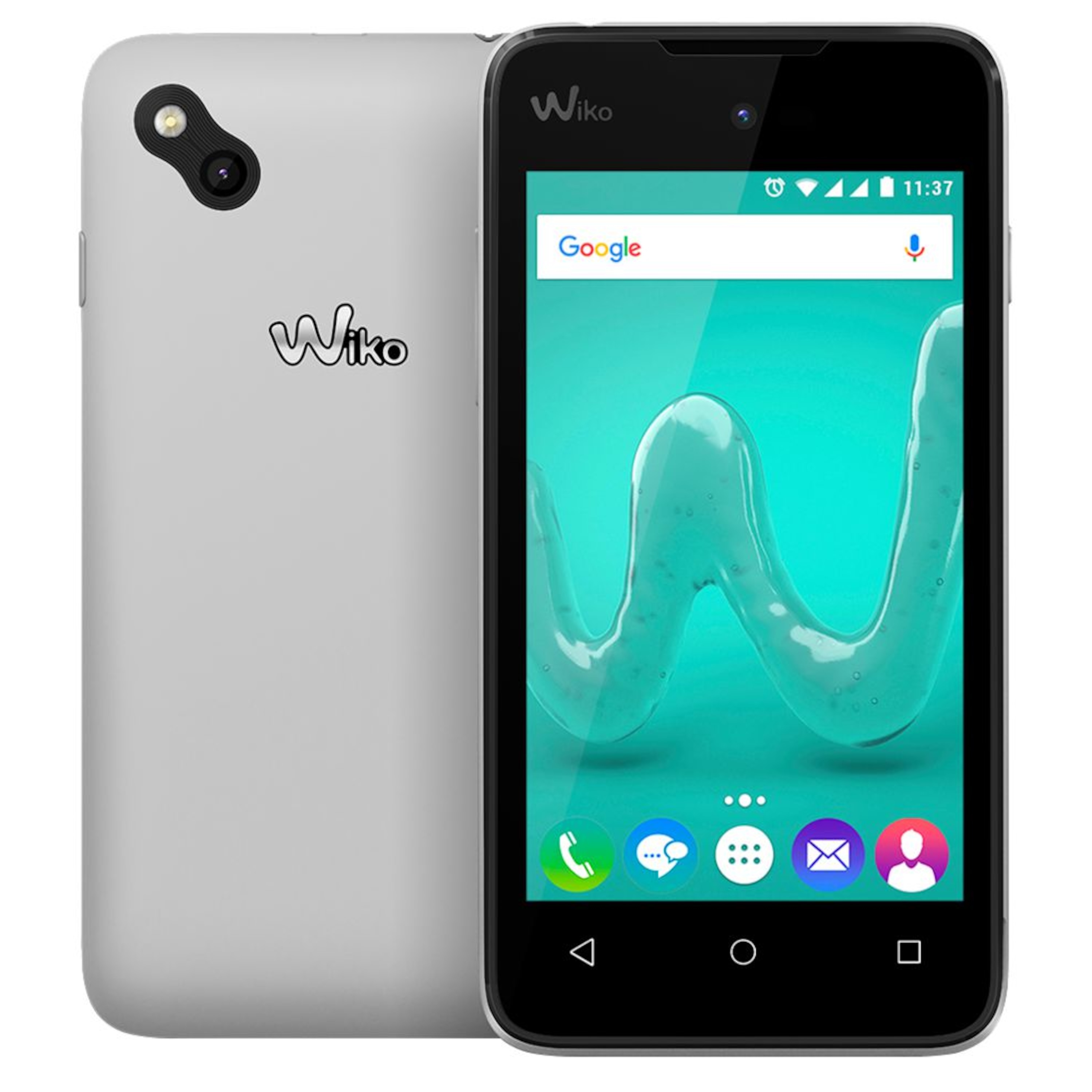 WIKO Sunny Smartphone, 12,7 cm (5'') FWVGA Display, Android™ 7.0, 8 GB Speicher, 1 GB Arbeitsspeicher, Quad-Core-Prozessor, Bluetooth® 4.0