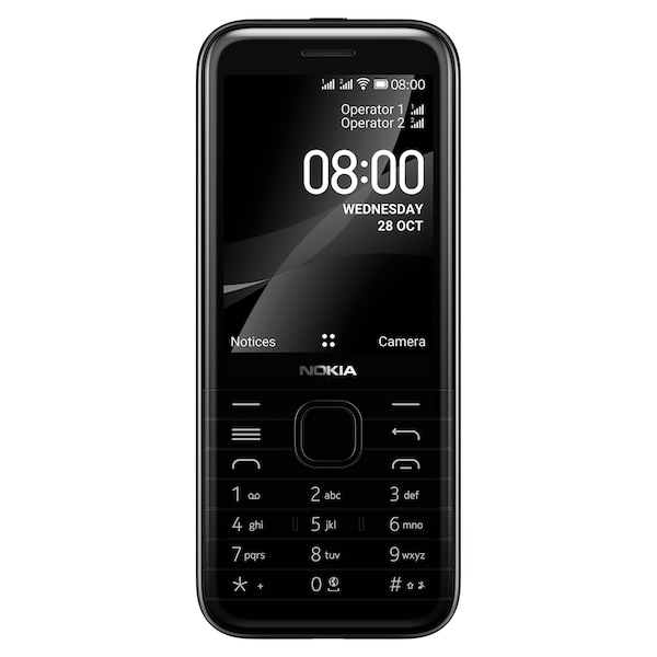 NOKIA 8000 Dual-SIM, onyxschwarz