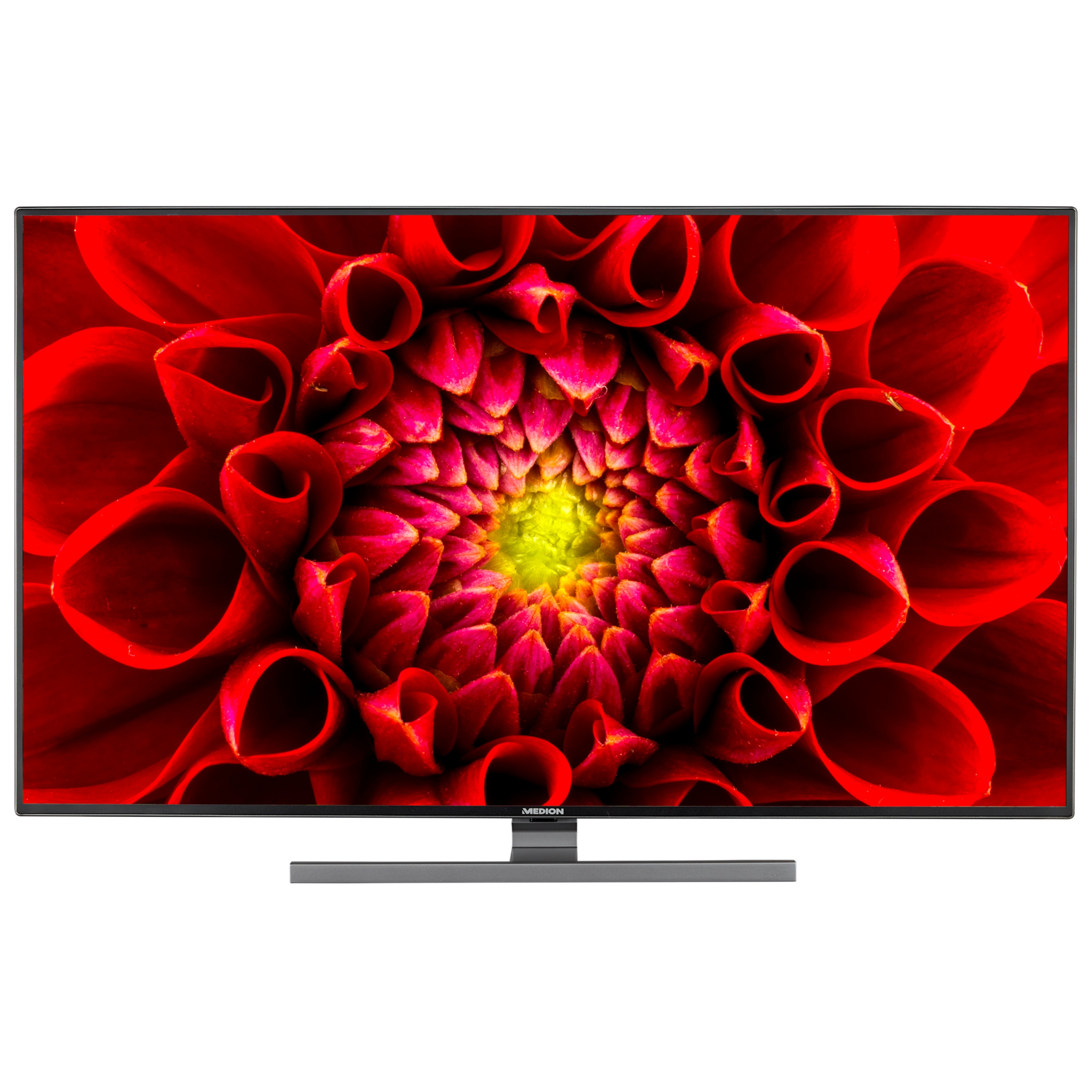 MEDION® LIFE® S14949 Smart-TV, 123,2 cm (49'') Ultra HD Fernseher, inkl. DVB-T 2 HD Modul (12 Monate freenet TV gratis) - ARTIKELSET