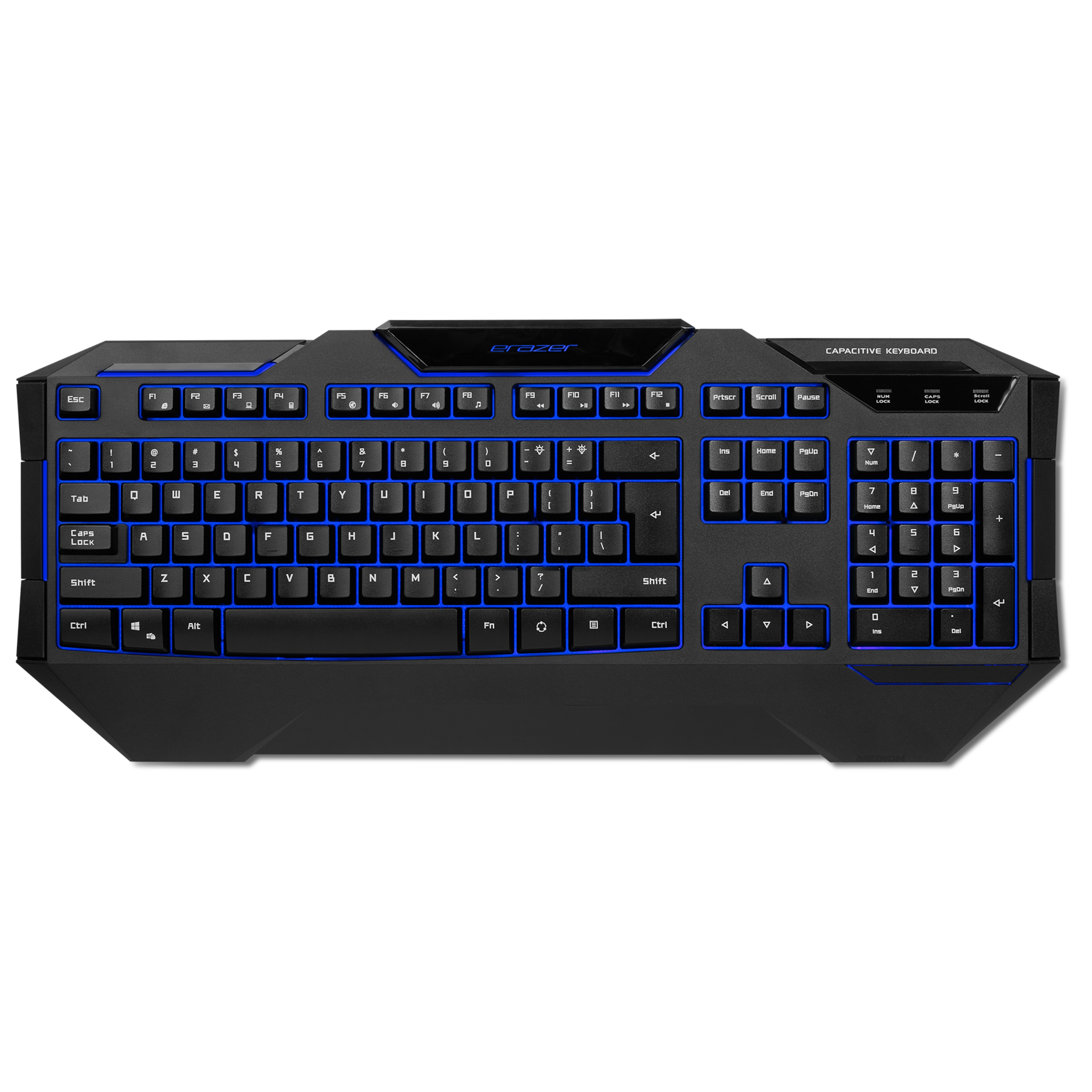 MEDION® ERAZER® X81019 Gaming Tastatur, präzise Tastenreaktion, RGB-Hintergrundbeleuchtung, 24 Anti-Ghosting-Tasten