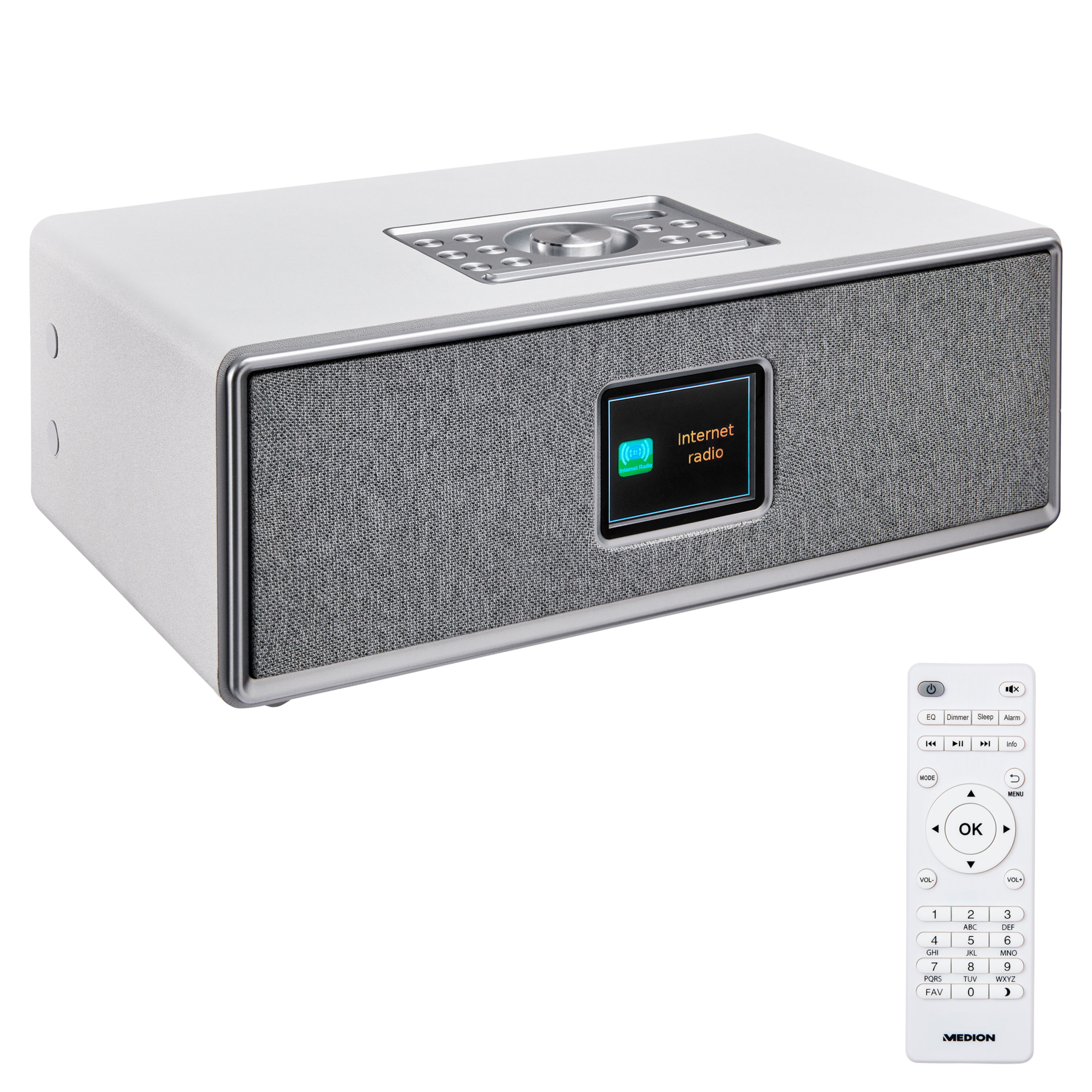 Kompaktanlage, UKW Radio, USB, AUX, farbige Lichteffekte, Batteriebetrieb schwarz MEDION P65104 Bluetooth CD-Party-Sound-System 