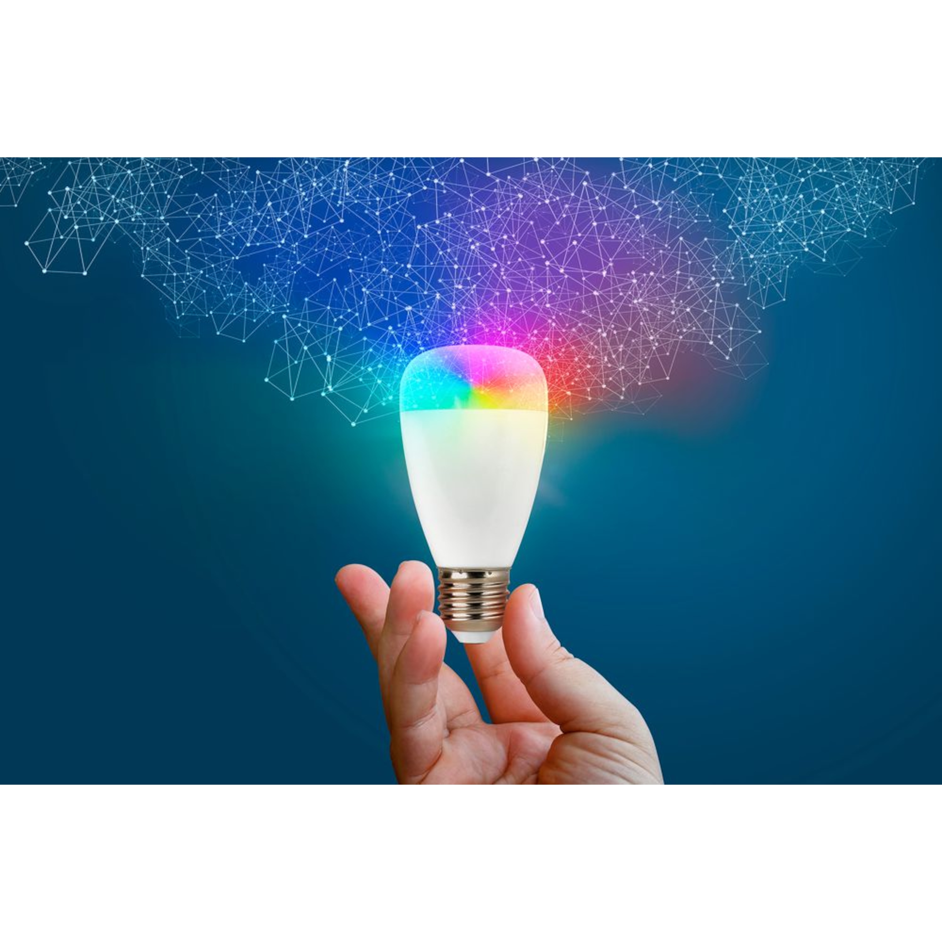 MEDION® LIFE+ RGB LED Leuchte S85360, Alle Farben dank RGB, Lichtdimmer, 50.000 Std. Nutzungsdauer, 470 Lumen, E27 Fassung