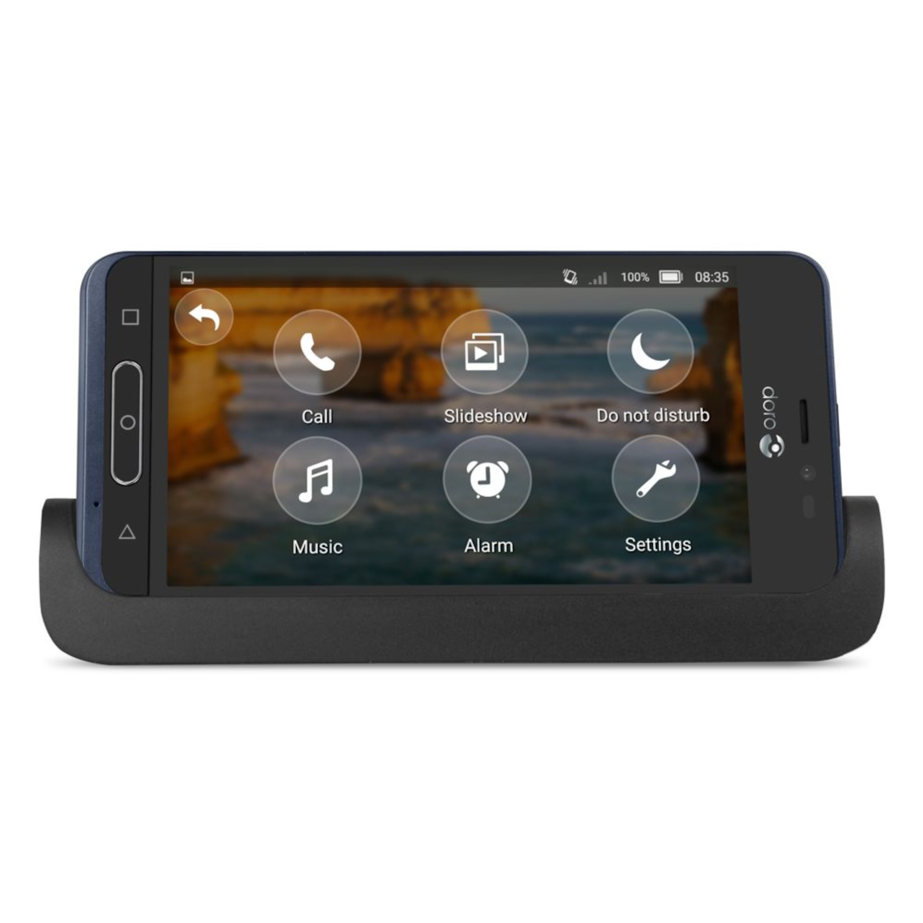 DORO 8035 Smartphone, 12,7 cm (5'') IPS HD Display, Android™ 7.1, 16 GB Speicher, 2 GB RAM, Quad-Core-Prozessor, LTE, Notruftaste