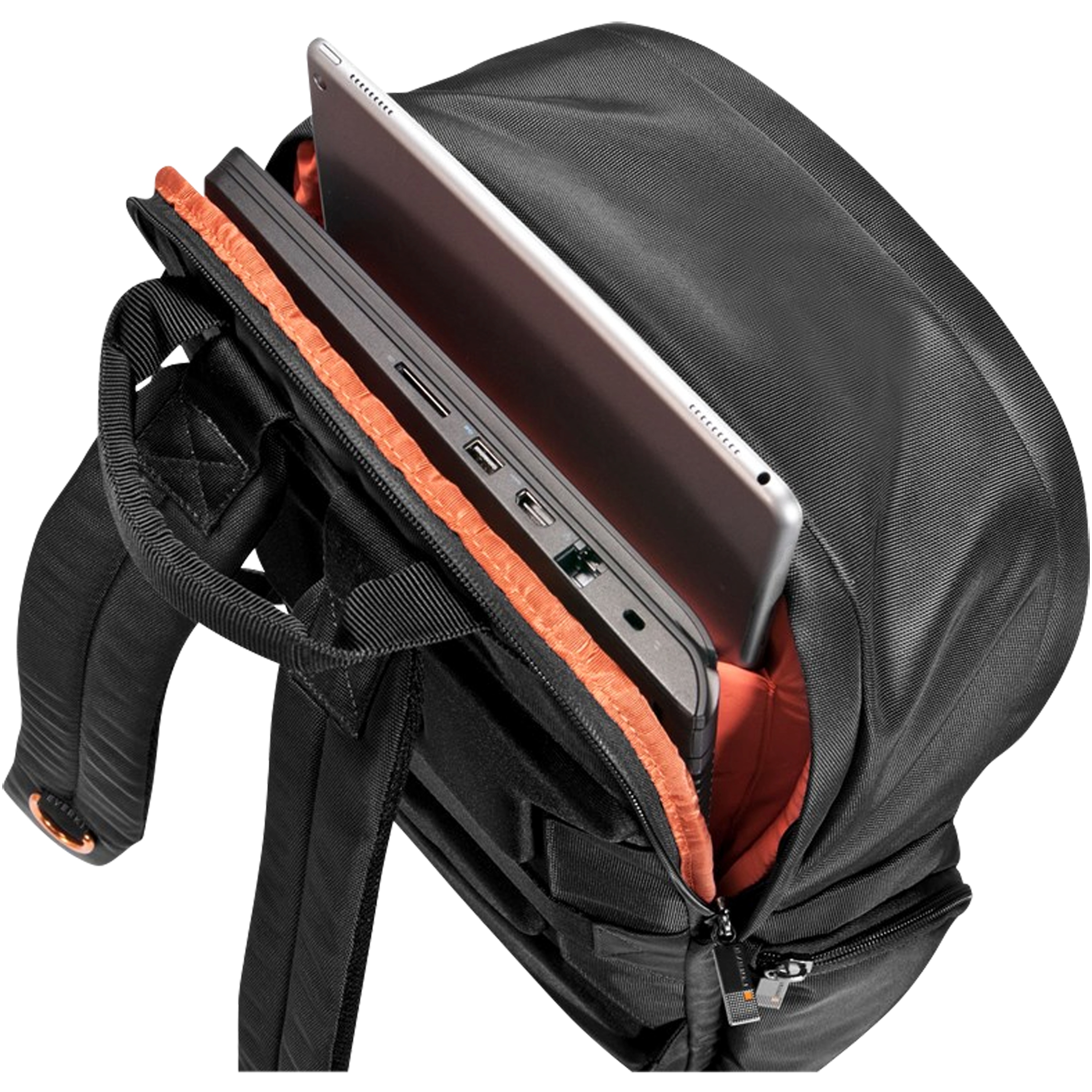 EVERKI ContemPRO Commuter Laptop-Rucksack, für Laptops bis 15,6'' und iPad/Pro/Kindle/Tablet, geräumige und bestens organisierte Fächer, multifunktionale Seitenfächer mit Flaschenhalterung