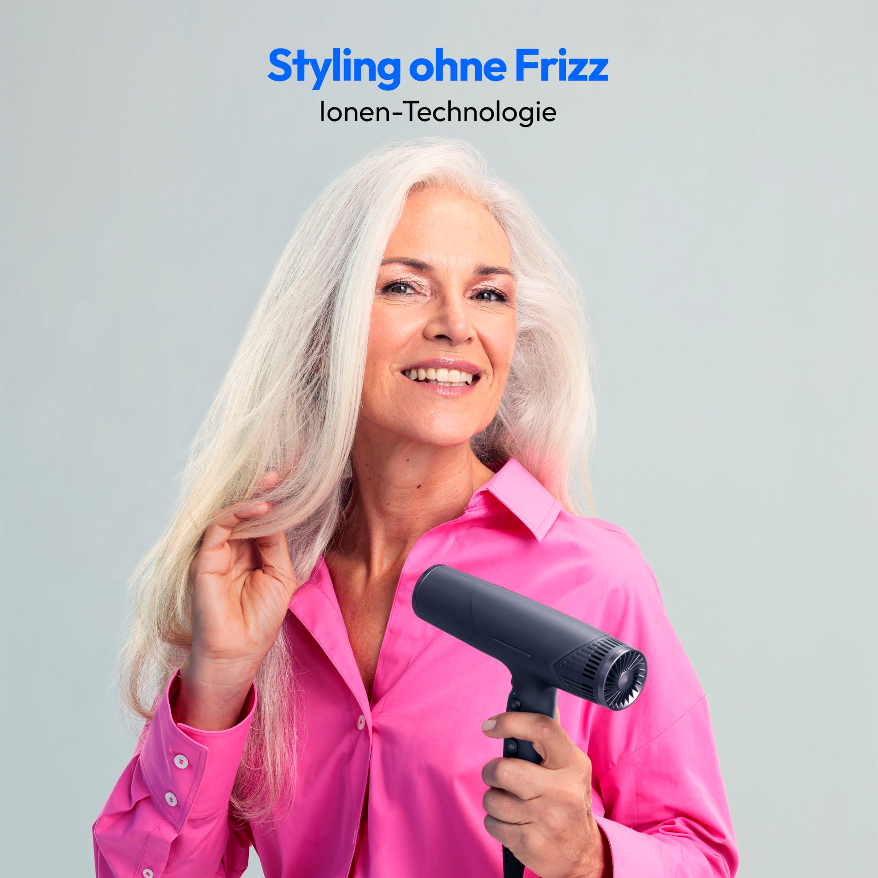 MEDION® LIFE HD2 Haartrockner mit Ionen-Technologie, 1.500 Watt, Selbstreinigungsfunktion, Vielseitige Aufsätze: Stylingdüsen und Diffusor, 3 Temperatur- und 3 Luftstromstufen