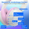 MEDION® LIFE HE-1 Kids Bluetooth Kinderkopfhörer, 3-stufiger Gehörschutz, bis zu 85 Std. Akkulaufzeit, MP3-Player, Bluetooth 5.4, AUX & microSD, LED-Lichtring, austauschbare Designs