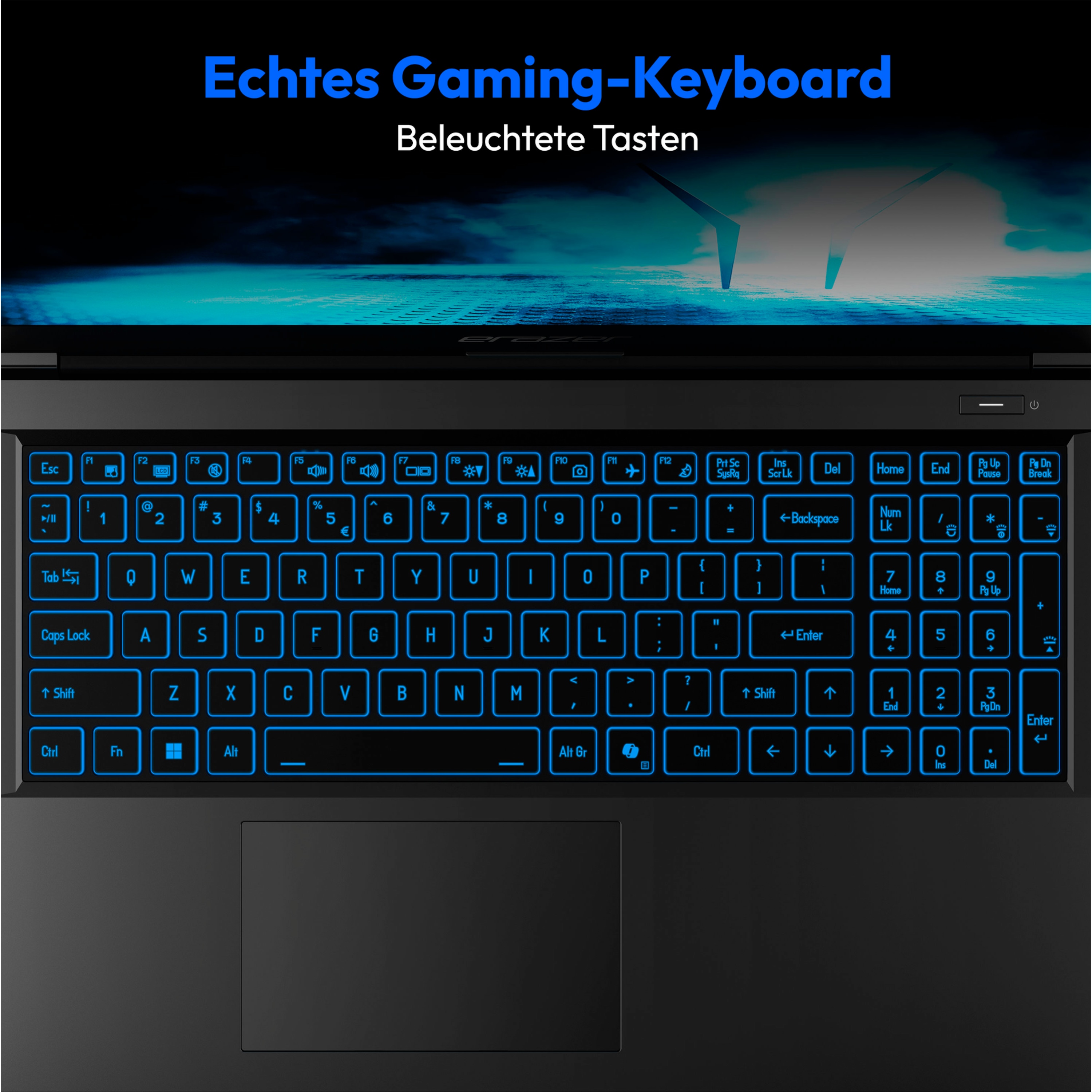MEDION® ERAZER Crawler E50i Casual Gaming Laptop, Intel® Core™ i5-13420H, Windows 11 Home, 39,6 cm (15,6'') FHD Display 144Hz, NVIDIA® GeForce RTX™ 4050, 512 GB SSD, 16 GB RAM