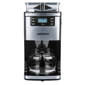 MEDION® Koffiezetapparaat met molen MD 15486 | 8 maalstanden | waterreservoir van 1,5 liter | 1050 Watt