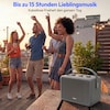MEDION® LIFE BXO-1 Bluetooth® Lautsprecher grau, 2 x 15W RMS, integrierter Akku mit bis zu 15 Stunden Laufzeit, Bluetooth® 5.3, robustes & mobiles Design
