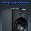 MEDION® LIFE® P61925 Regallautsprecher, aktiver & passiver Lautsprecher, 2-Wege-System, Bluetooth® 5.0, Stereo-Sound mit integriertem Hochtöner und Subwoofer, 2 x 50 W RMS