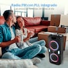MEDION® LIFE® P67038 Partylautsprecher, PLL-UKW Radio, Bluetooth® 5.0, satter Sound, verschiedene Lichteffekte, X-Bass Bassanhebung, inkl. Mikrofon, 2 x 22 W RMS Ausgangsleistung